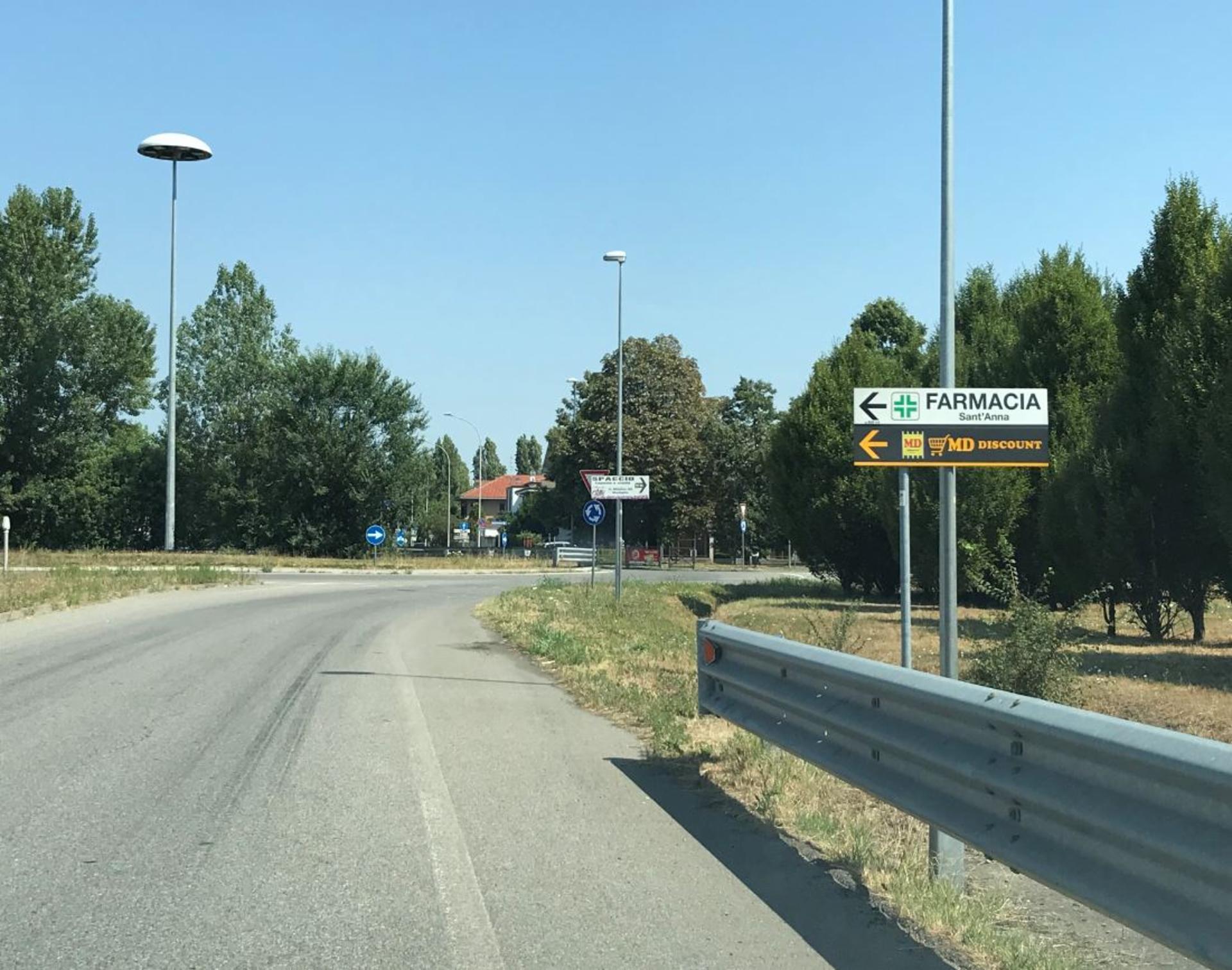 Impianto a VIA alle Cave rotatoria Via Rimembranze  Mediglia