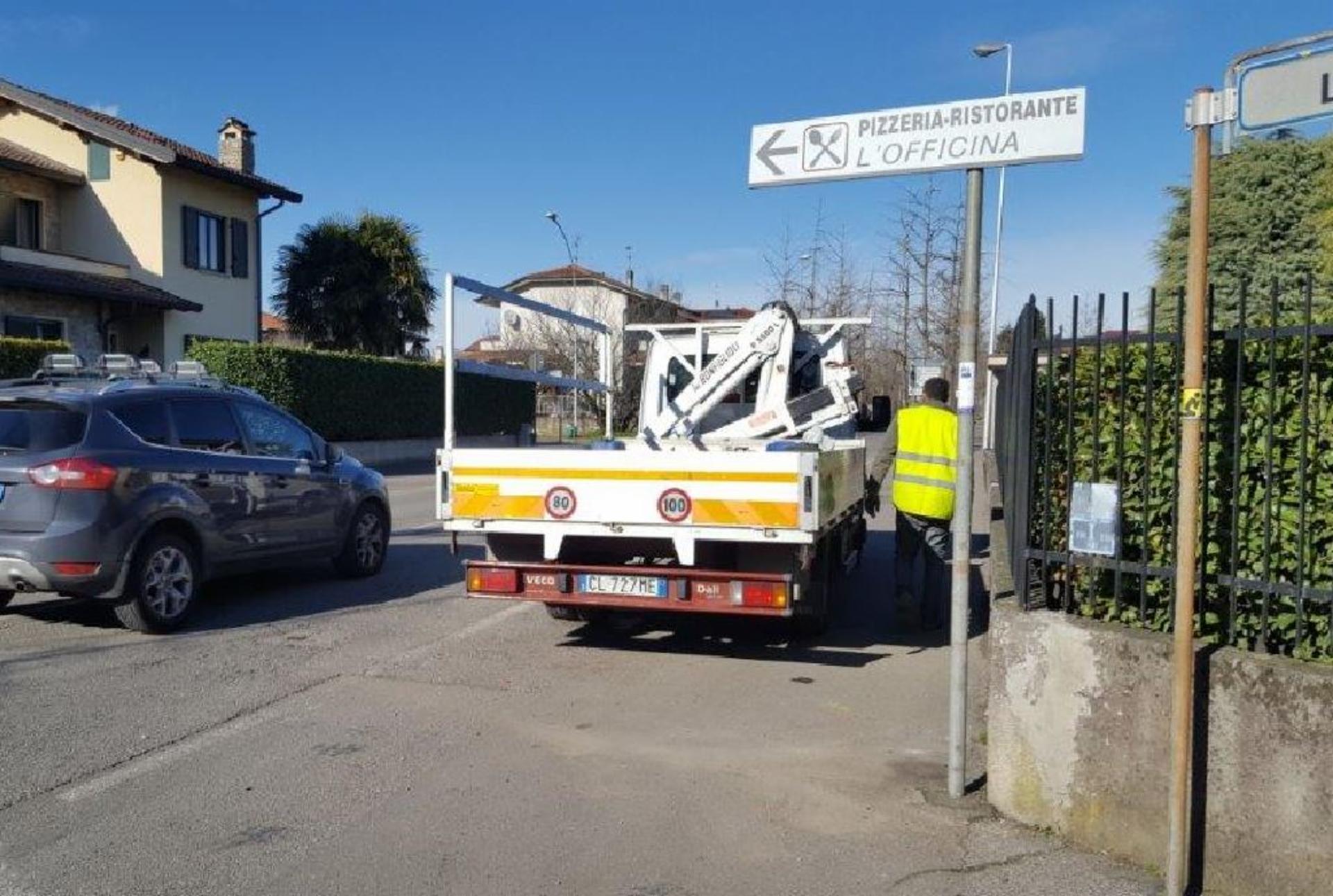 Impianto FRECCE / PREINSEGNE a Grezzago, in zona Sale Bar