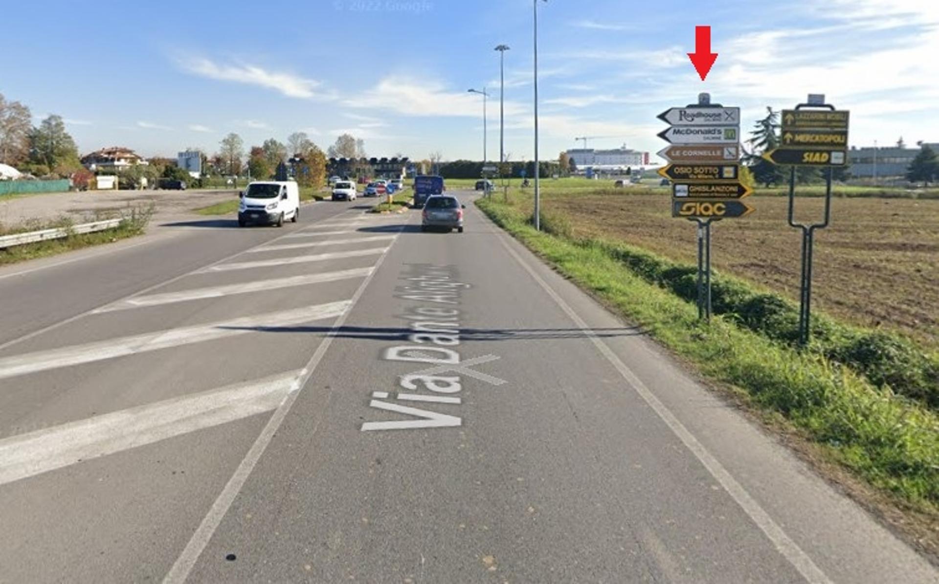 Impianto a S.P. 184 Km. 0+082/sx  Boltiere