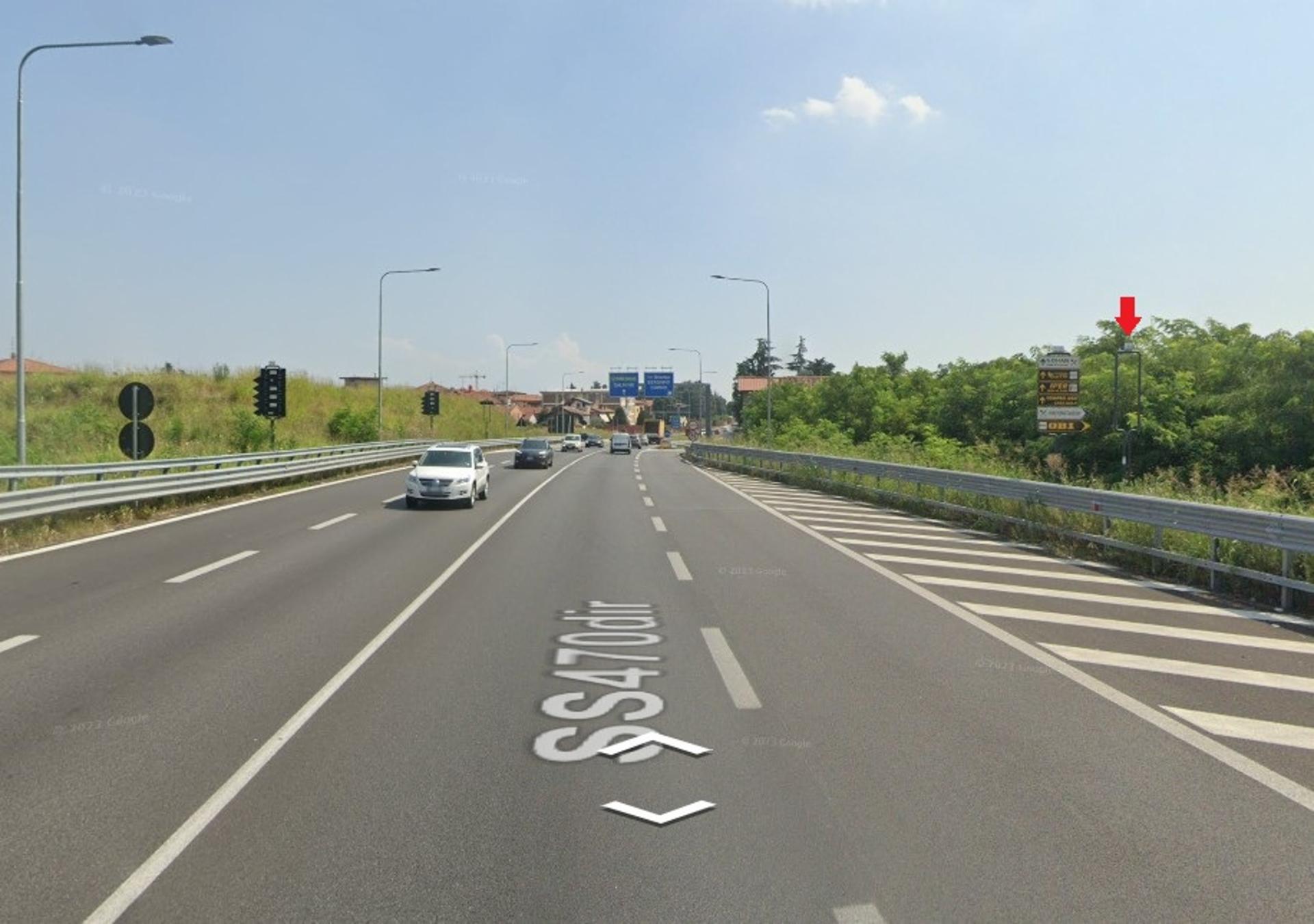 Impianto a EX S.S. 470 Dir Km 6+155/dx  Curno