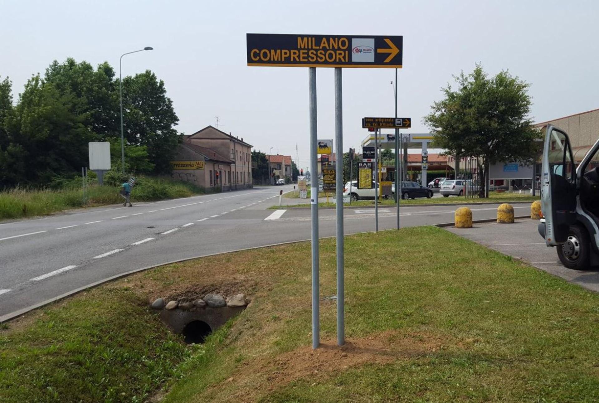 Impianto FRECCE / PREINSEGNE a Vimercate, in zona Battery Store