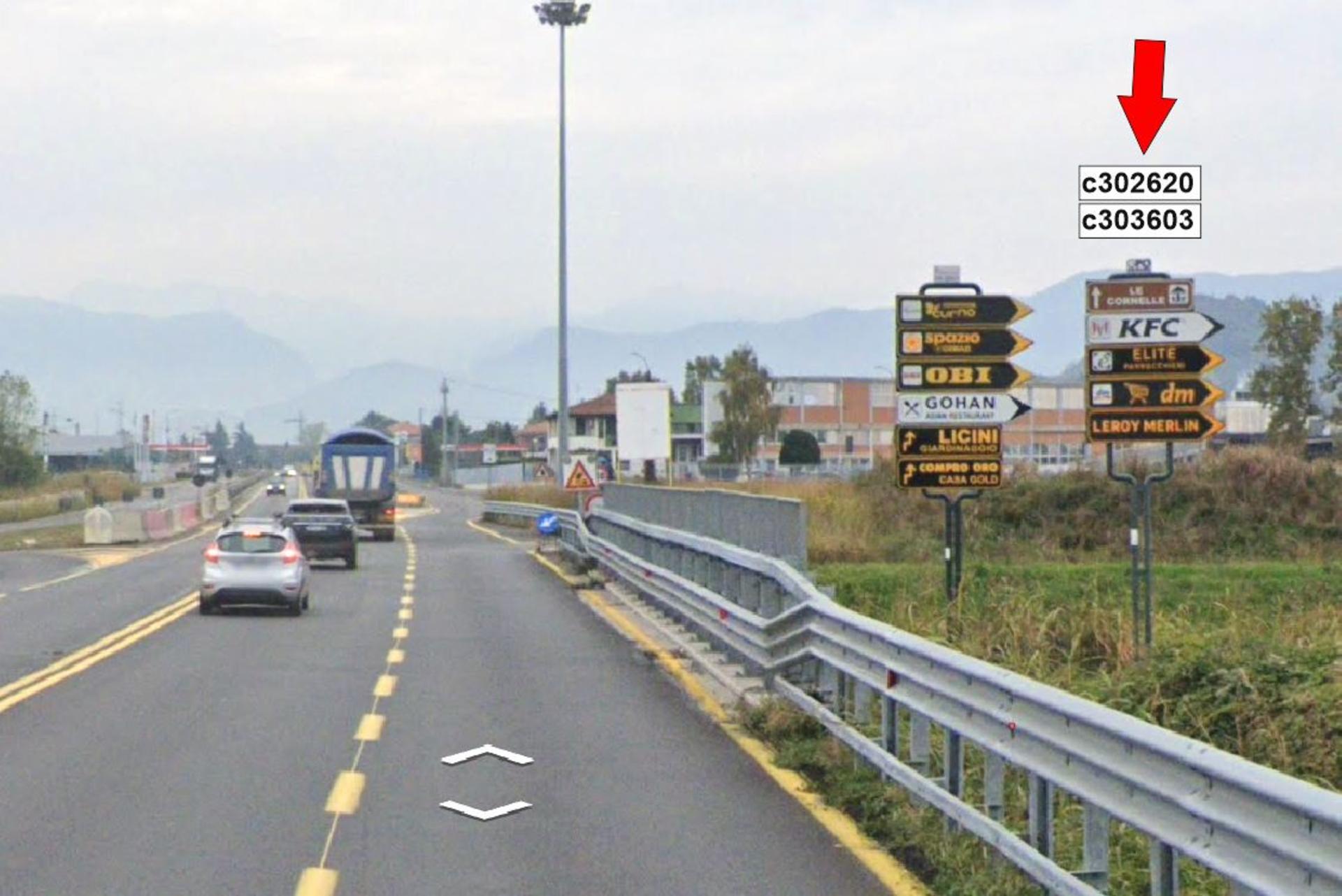 Impianto a EX S.S. 470 Dir Km. 7+539/sx  Curno