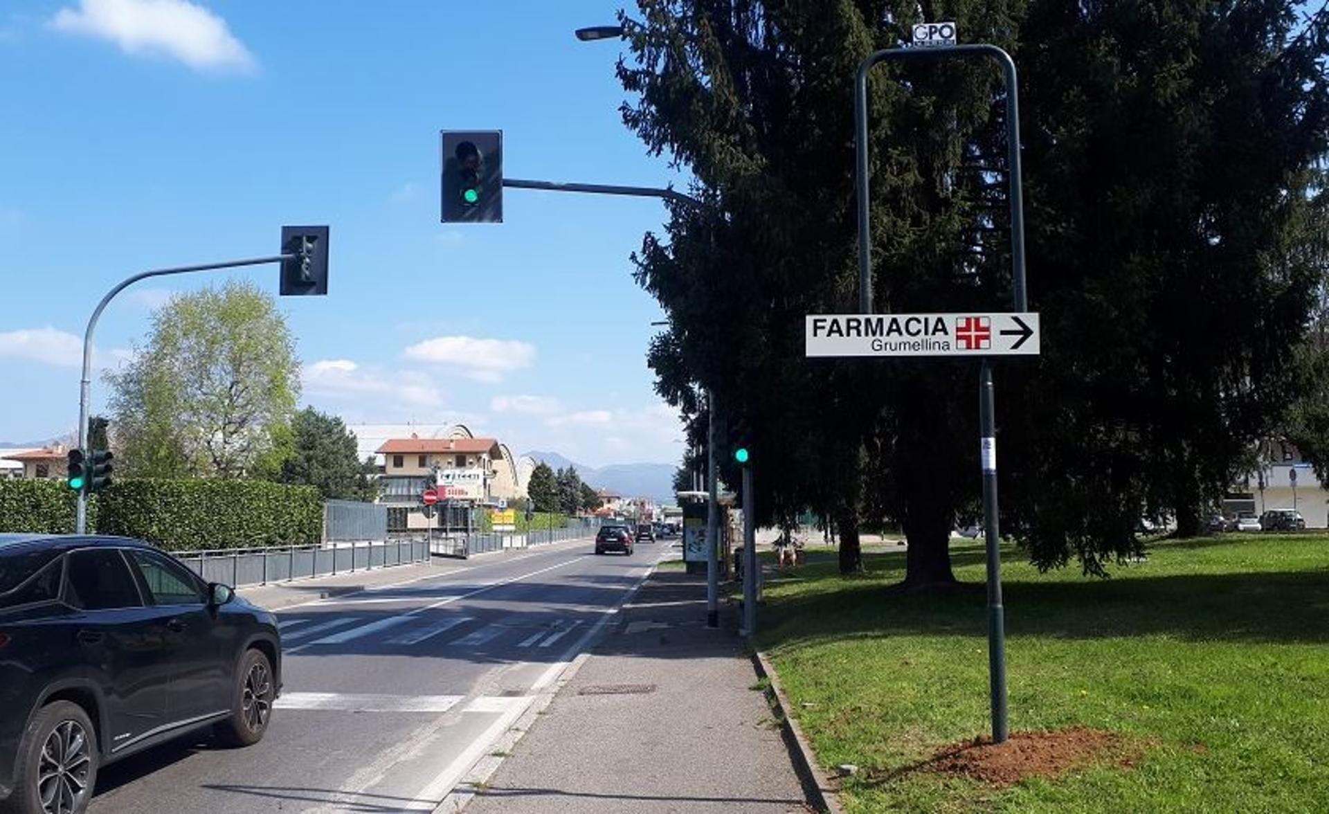 Impianto FRECCE / PREINSEGNE a Bergamo, in zona Tami Sushi