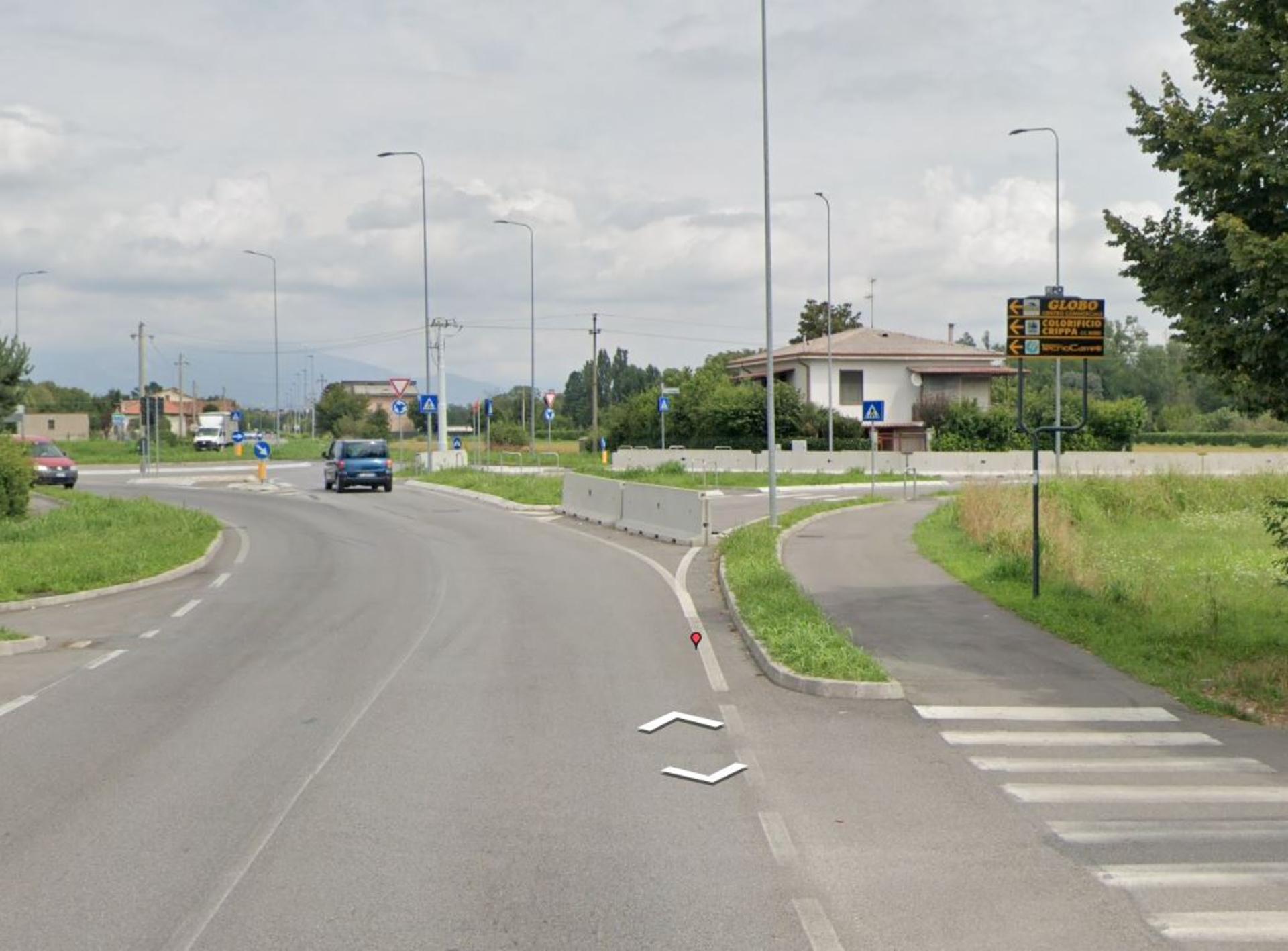 Impianto a S.P. 104 rotonda con Via Grezzago  Vaprio d'Adda