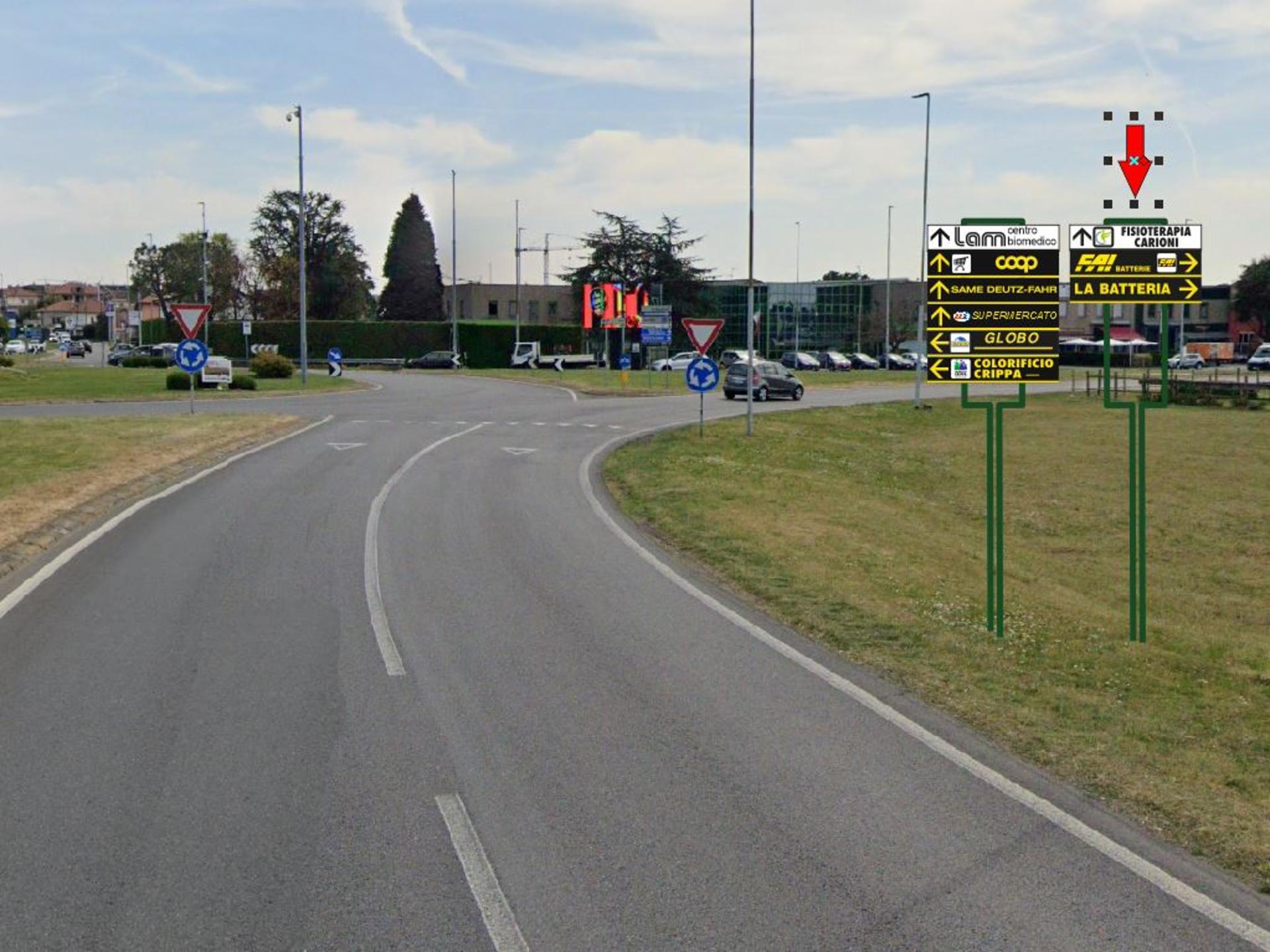 Impianto FRECCE / PREINSEGNE a Cassano d'Adda, in zona Anymore