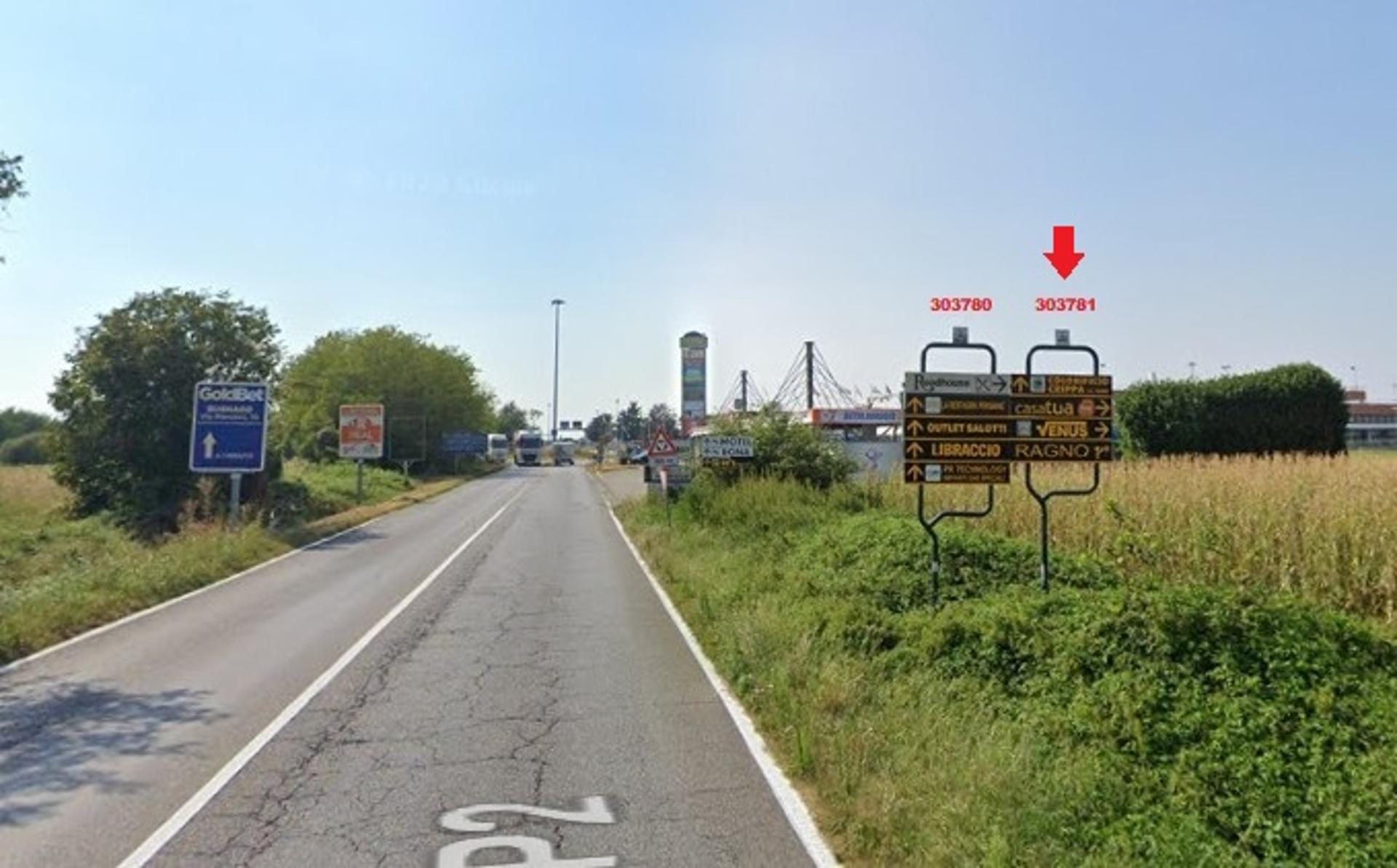 Impianto FRECCE / PREINSEGNE a Busnago, in zona Maisons du Monde