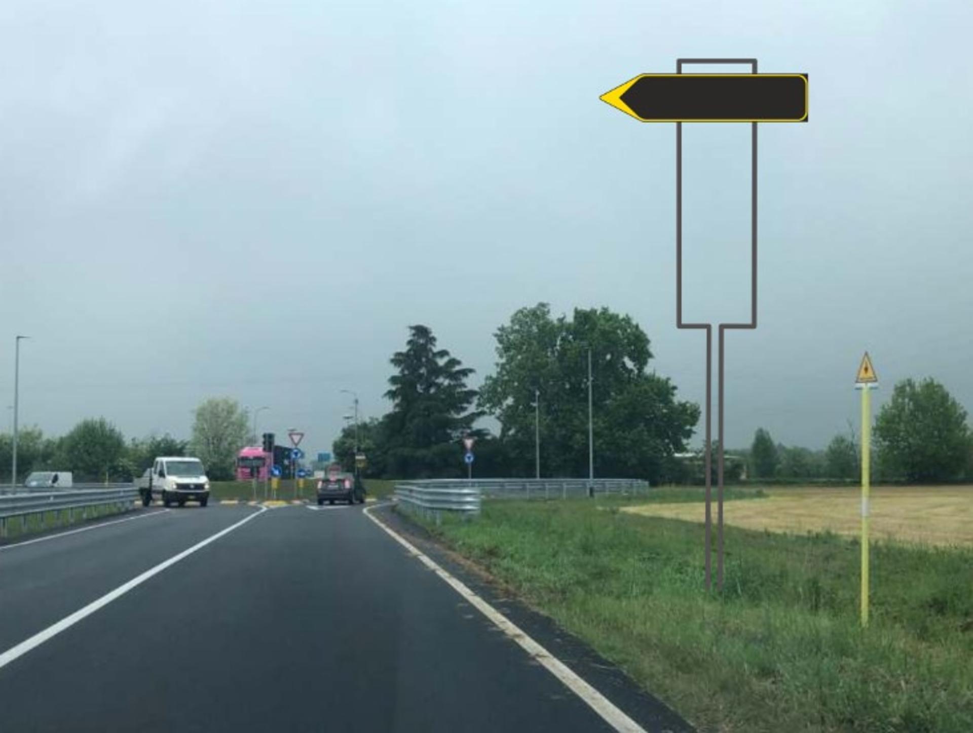 Impianto a S.P. 184 Km. 0+540/dx  Osio Sotto