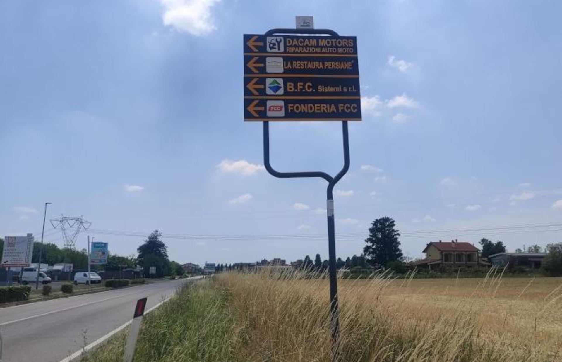 Impianto FRECCE / PREINSEGNE a Busnago, in zona Palabusnago