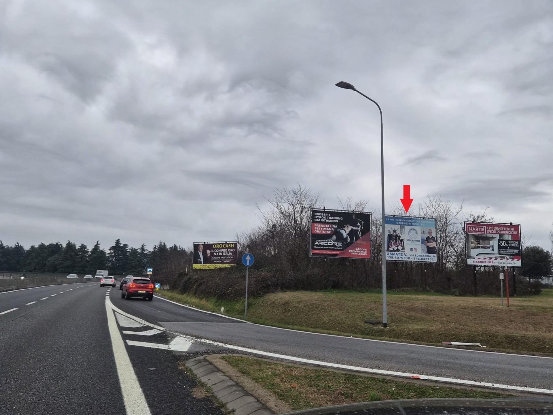 Impianto a S.P. 60 Uscita Esselunga di Viale Libertà dir. Villasanta impianto centrale  Monza
