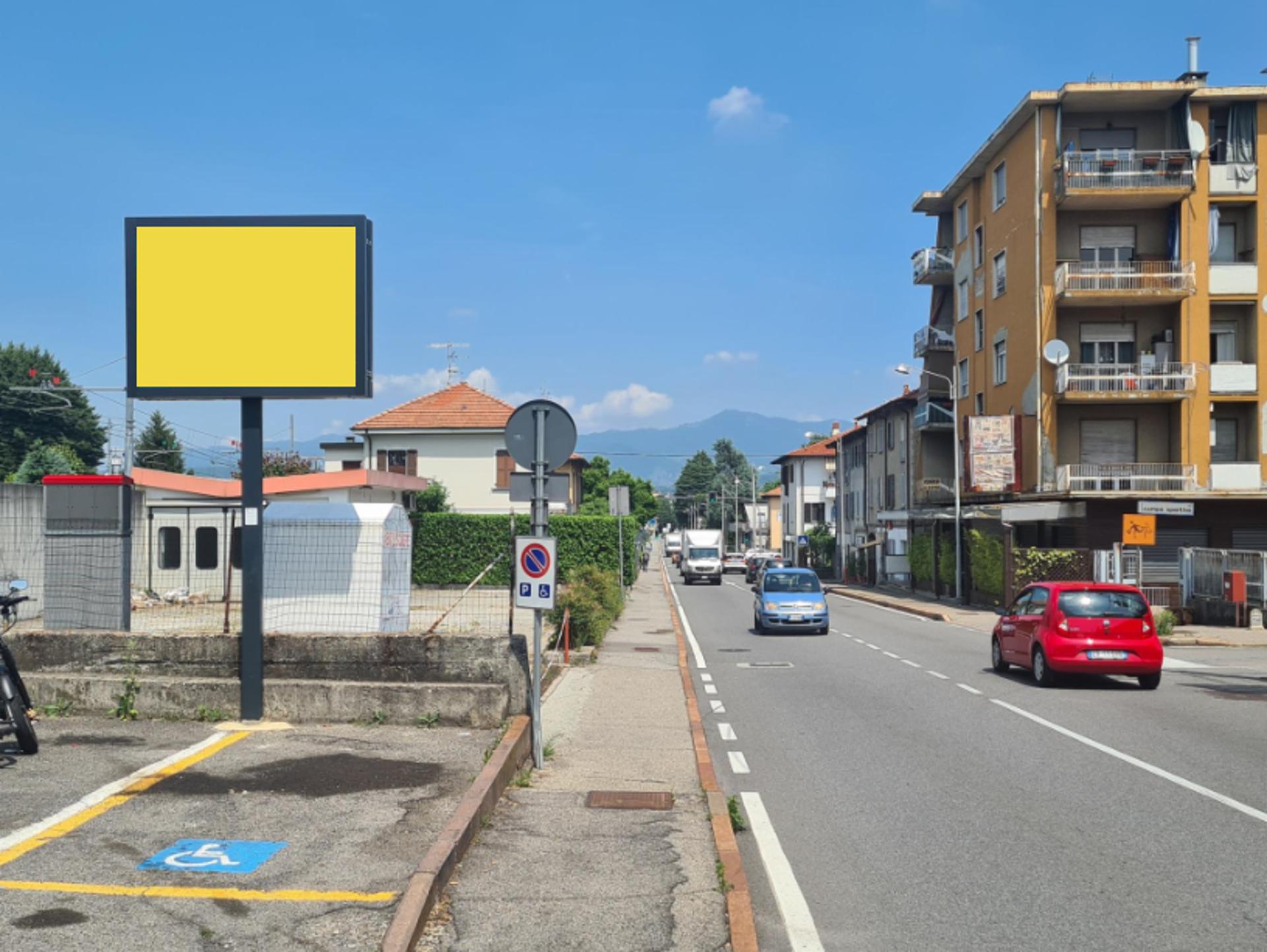 Impianto a Via Garibaldi parcheggio f.te Via Campo Sportivo dir. Luisago  Fino Mornasco