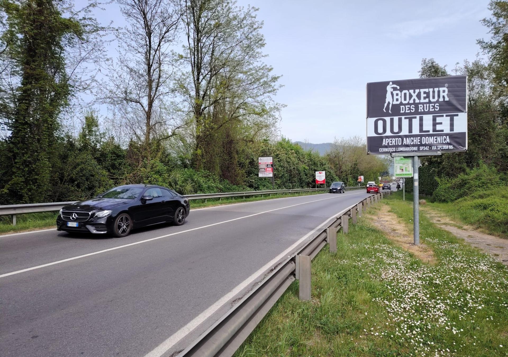 Impianto a SS. 342 DIR KM 1+545 SX LATO SX  Merate
