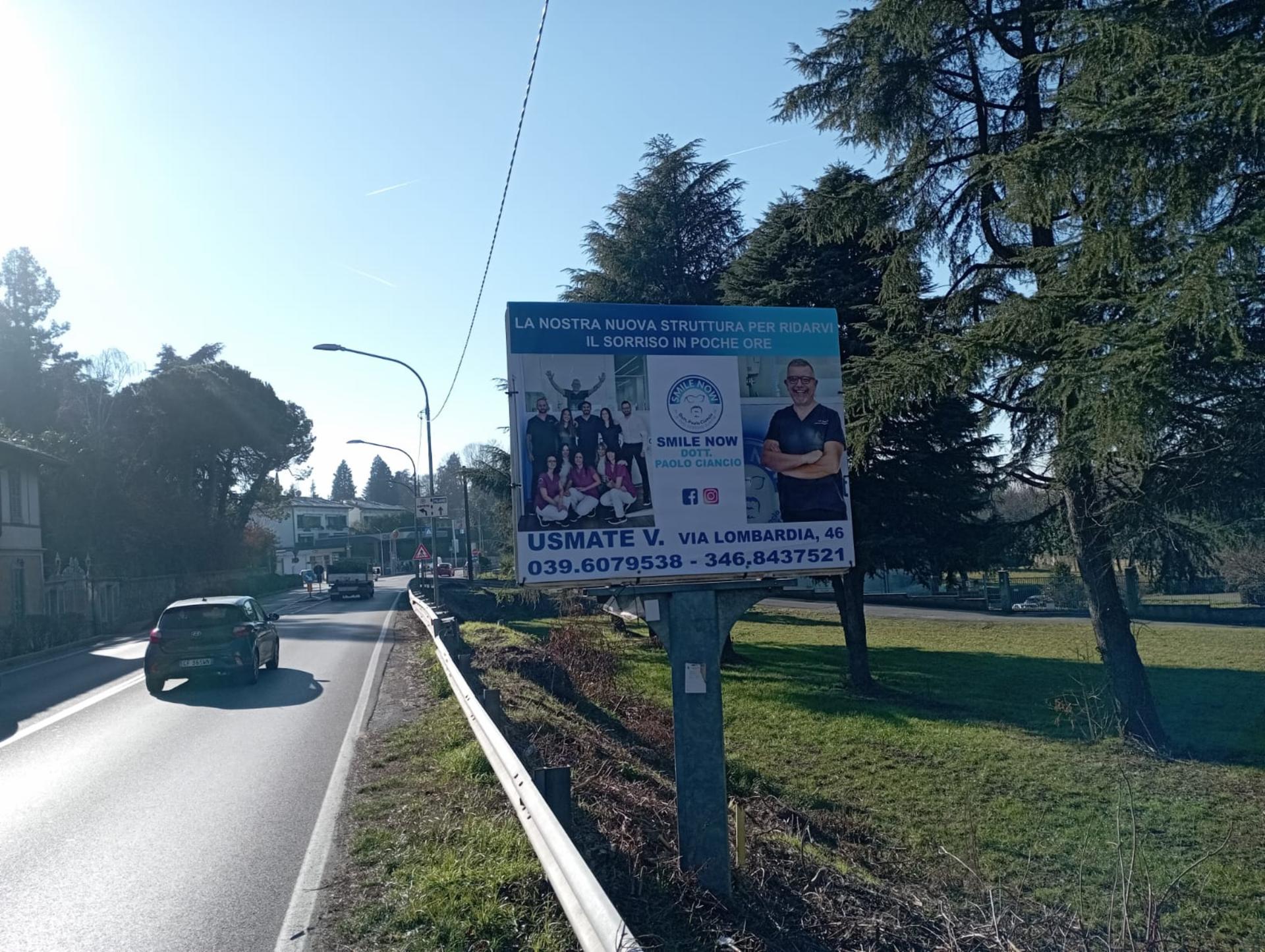 Impianto POSTER a Merate, in zona Bar La terrazza