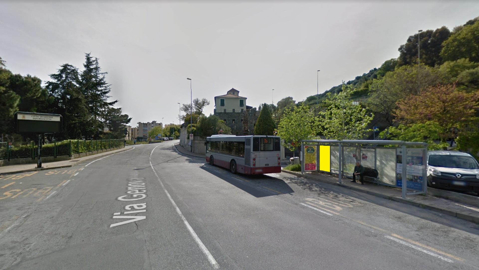 Impianto PENSILINA a Savona, in zona Bar dell'Ospedale