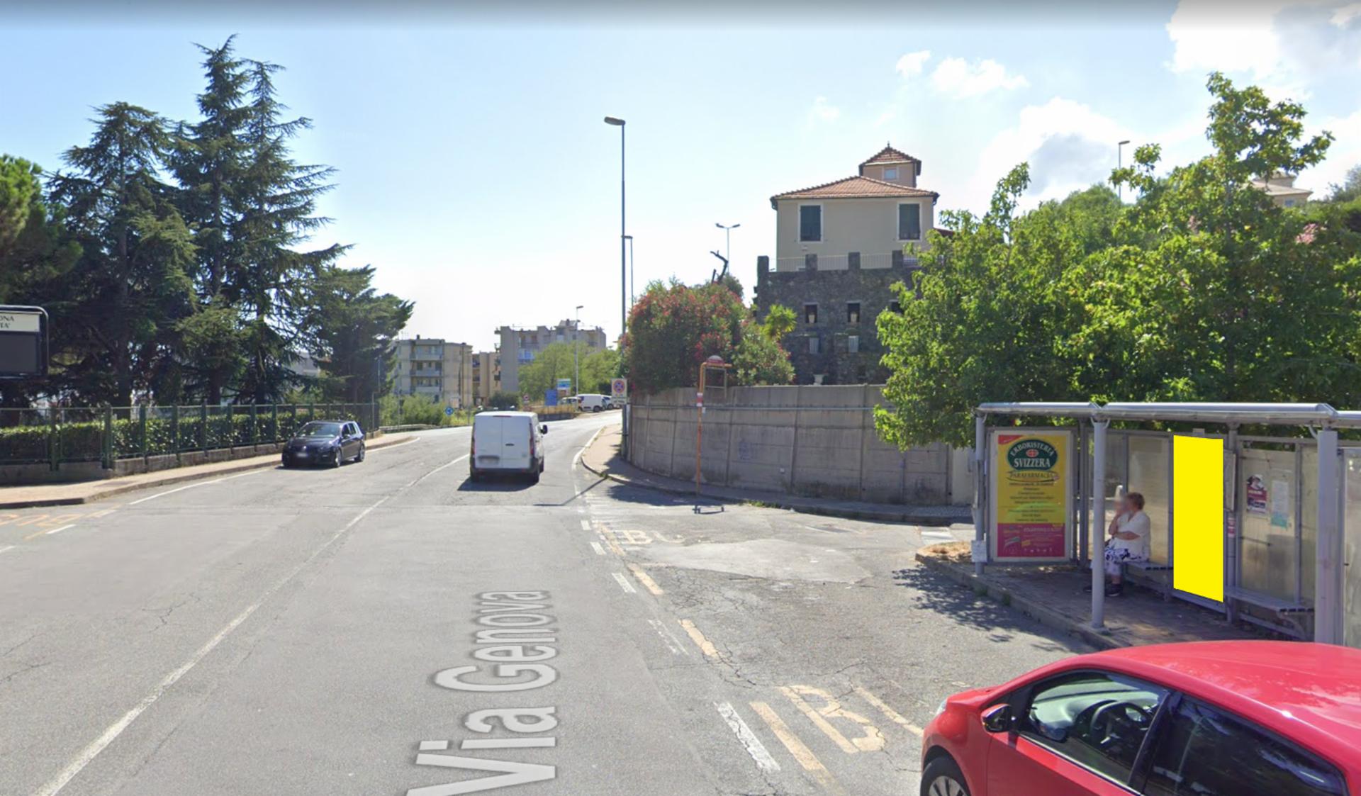 Impianto PENSILINA a Savona, in zona Bar dell'Ospedale
