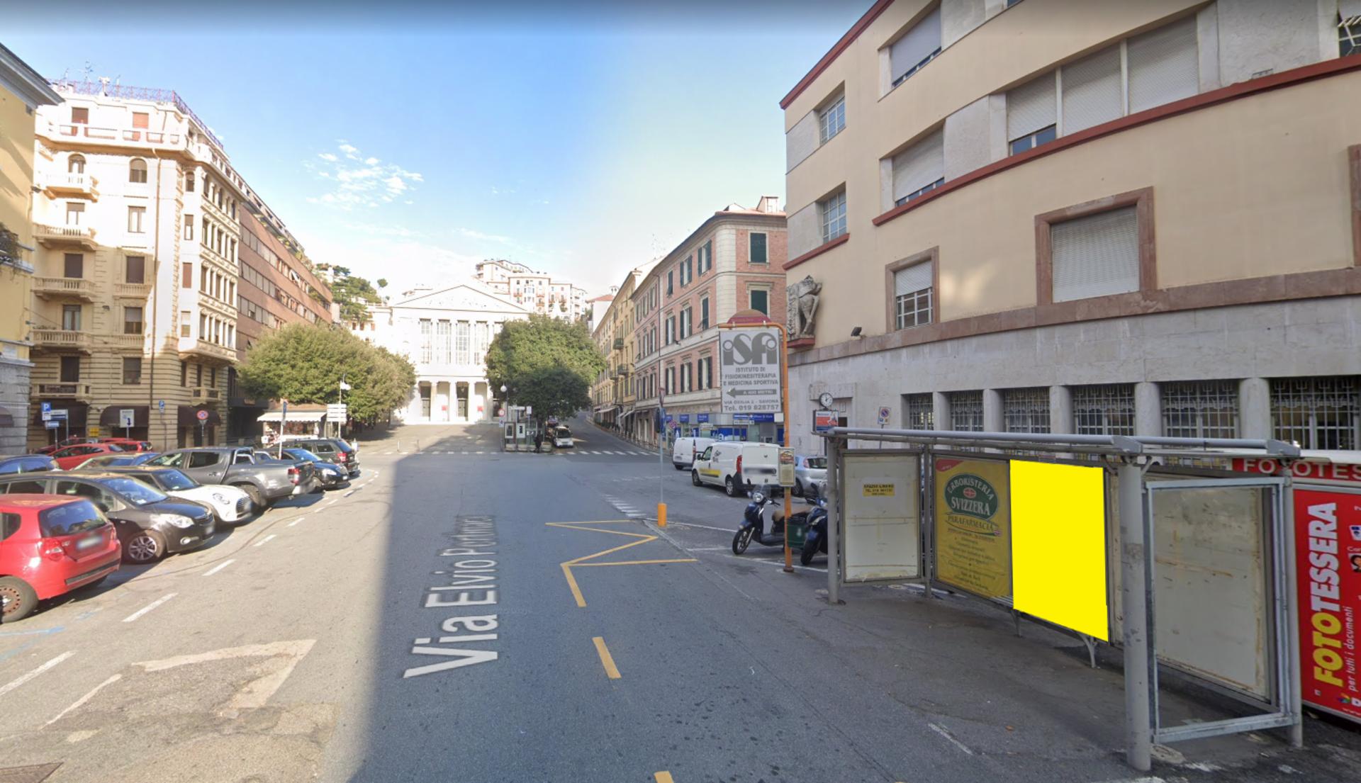 Impianto PENSILINA a Savona, in zona Bar Diaz