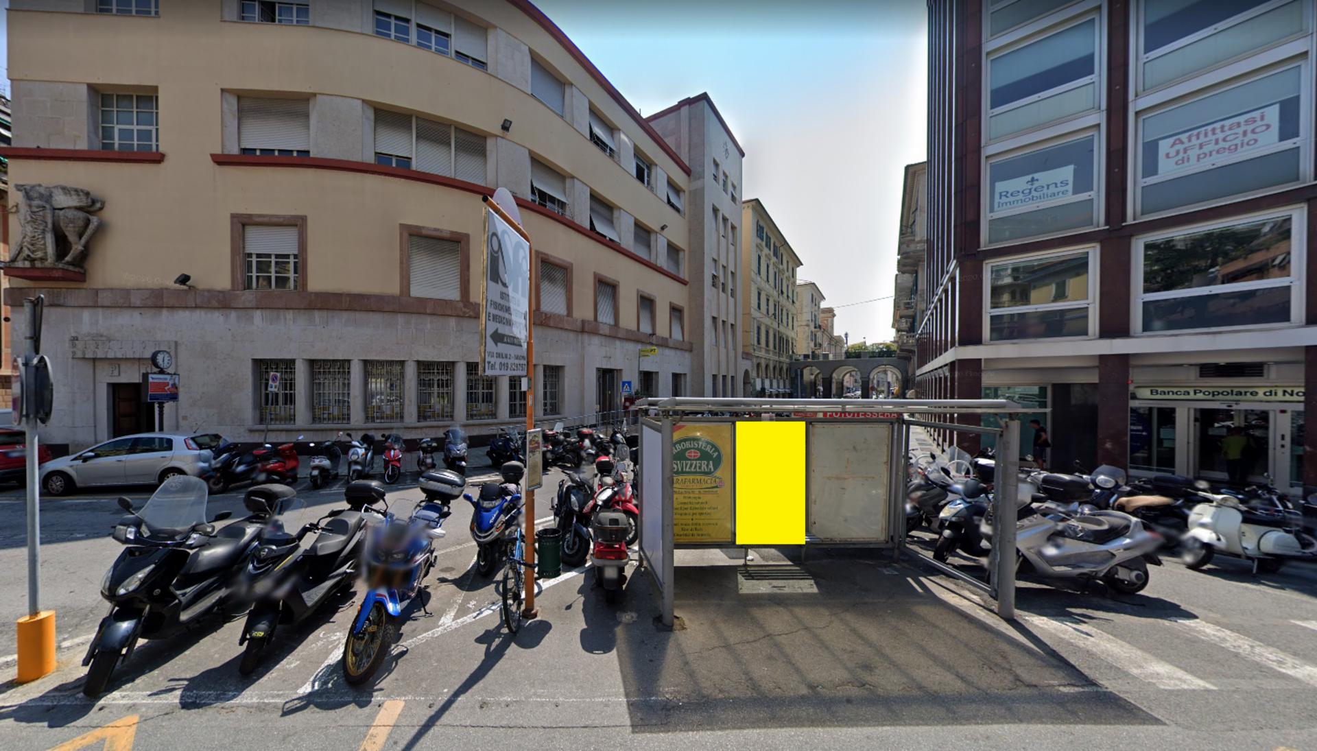Impianto PENSILINA a Savona, in zona Bar Diaz