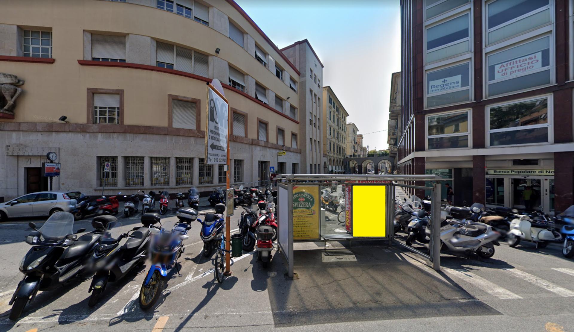 Impianto PENSILINA a Savona, in zona Bar Diaz