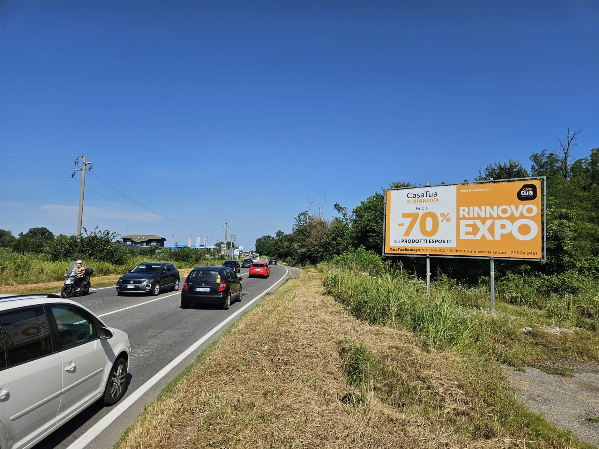 Impianto a S.P. 2 park rotatoria Via Brasca dir. Busnago  Trezzo sull'Adda