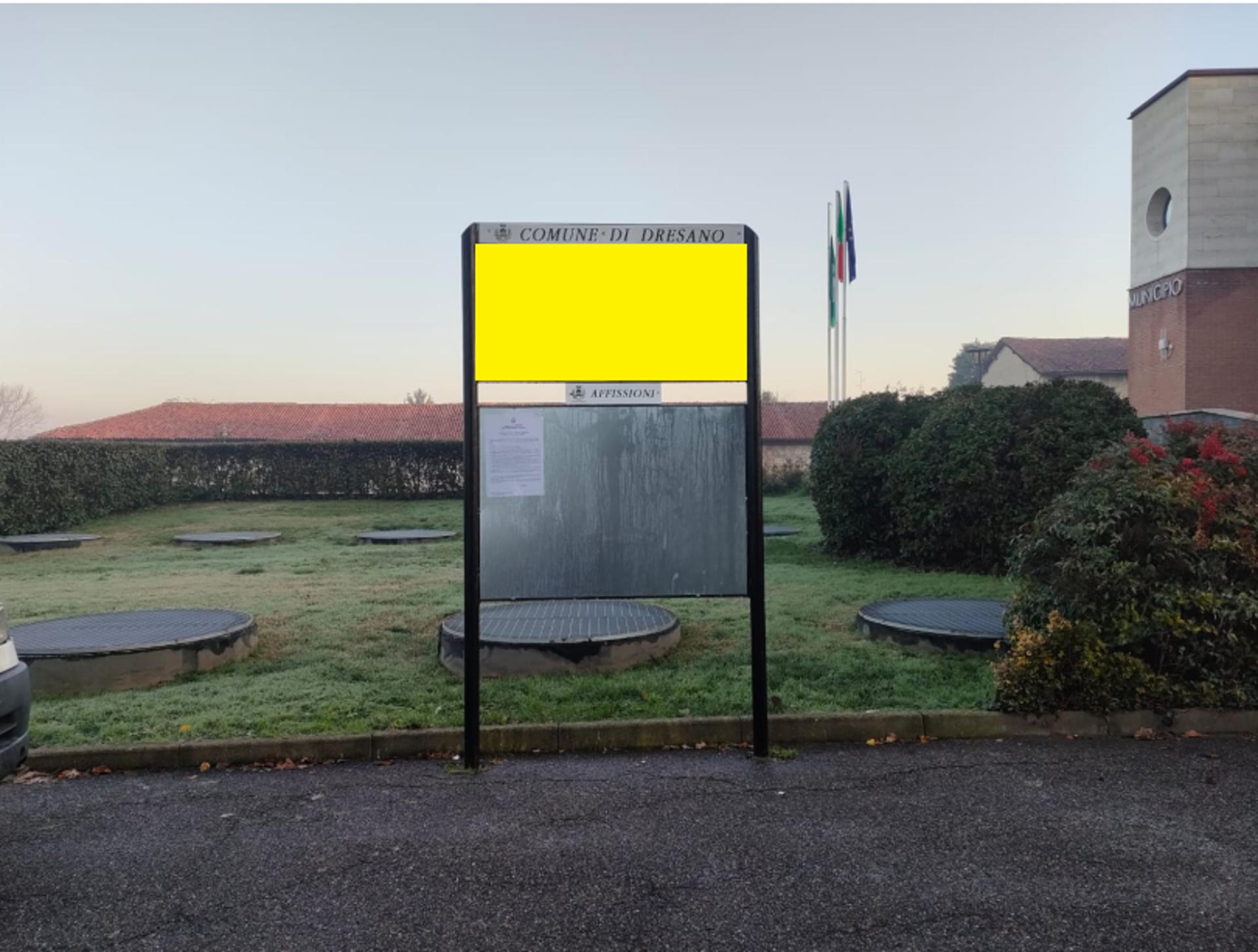 Impianto CARTELLONISTICA a Dresano, in zona Poste Italiane
