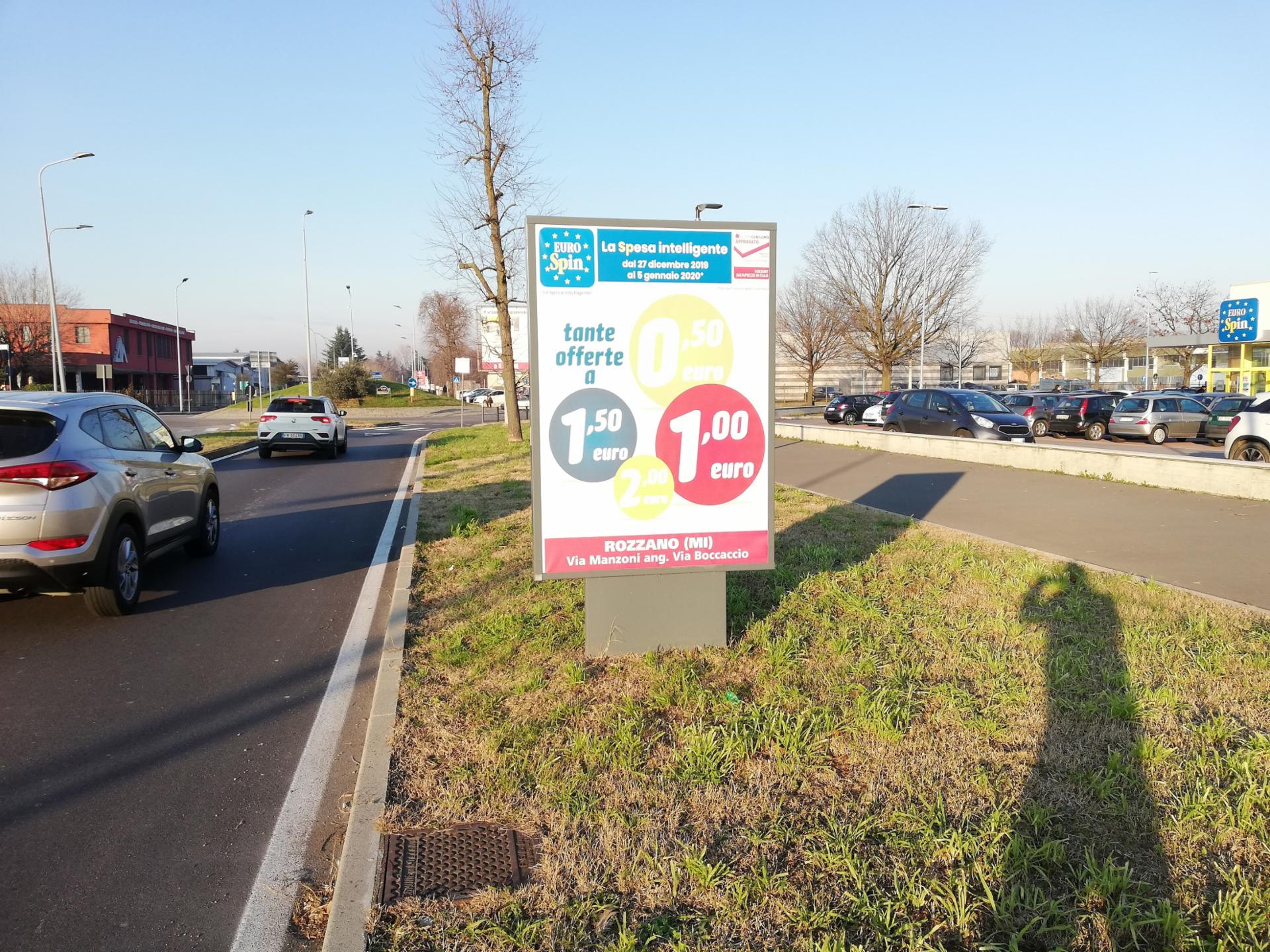 Impianto a VIA MANZONI  30 mt prima di Via Boccaccio dir. Milano  Rozzano