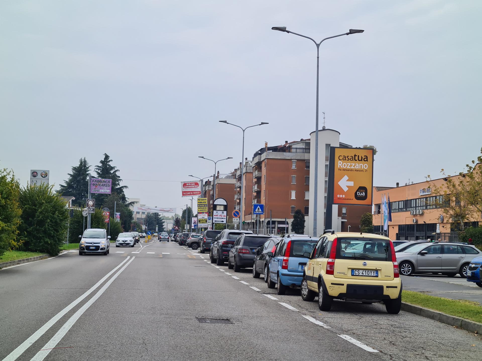 Impianto a Via Manzoni f.te Pasticceria Ottocento dir. Basiglio  Rozzano