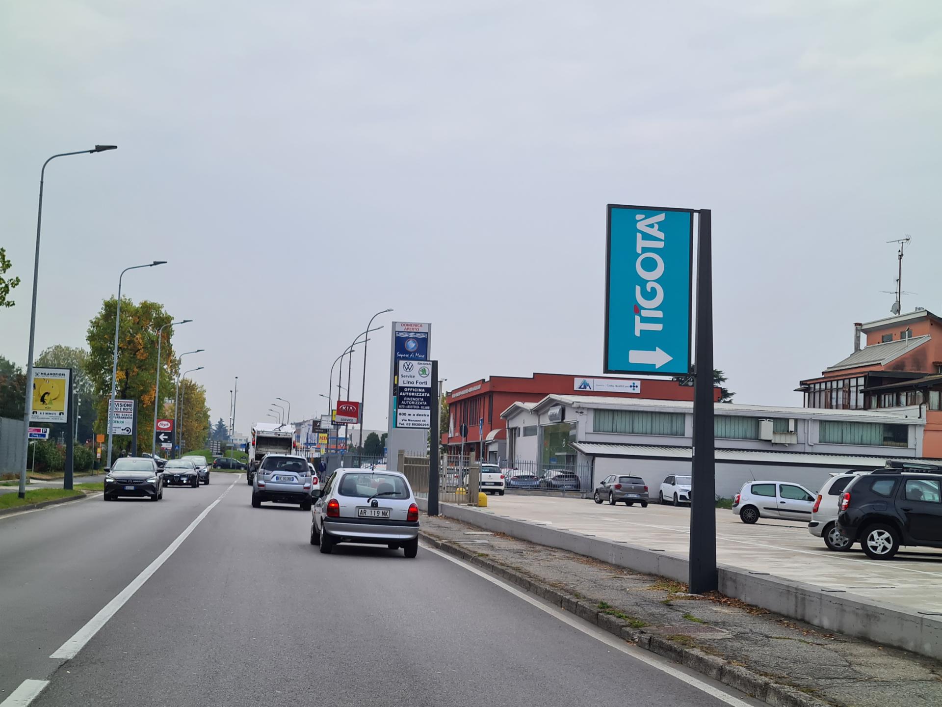 Impianto a VIA ACHILLE GRANDI f.te Tigotà dir. Basiglio  Rozzano