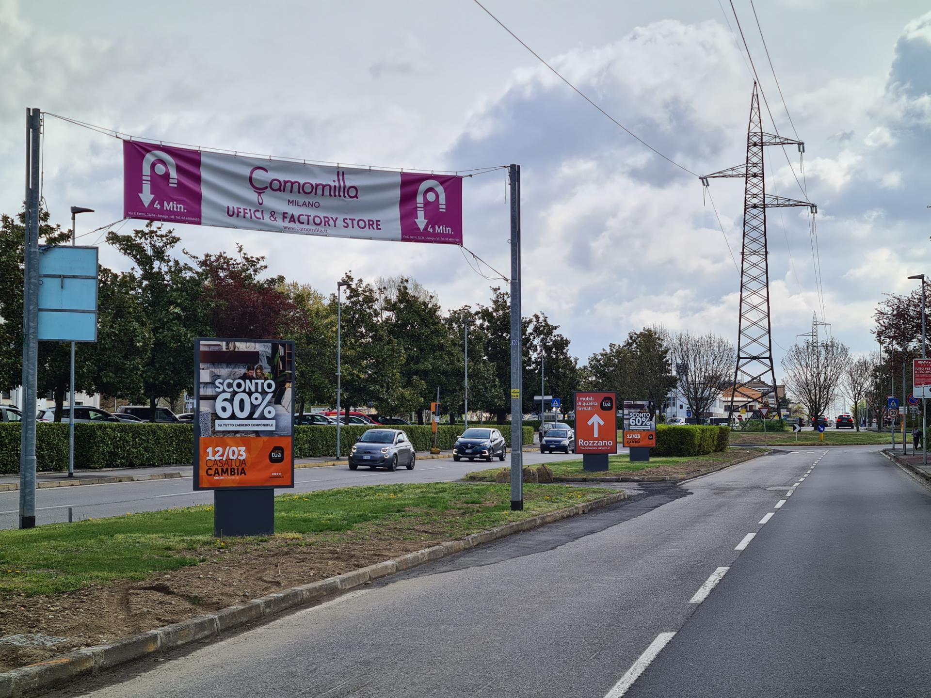 Impianto a VIA GRAN SAN BERNARDO 100 mt prima della rotatoria strada 9  Rozzano