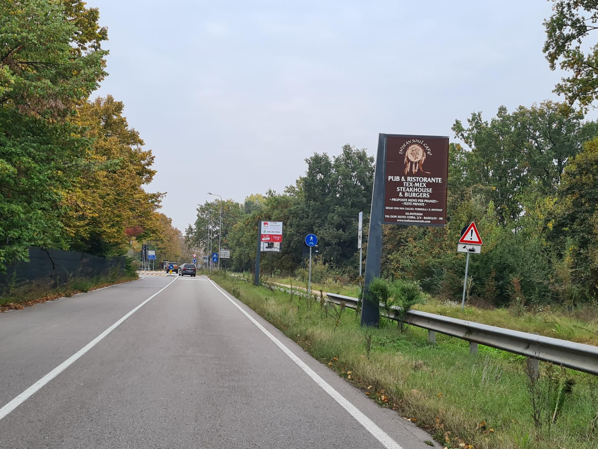 Impianto a Via Margherita Hack 80 mt prima di Via Rita Levi Montalcini dir. Basiglio  Rozzano