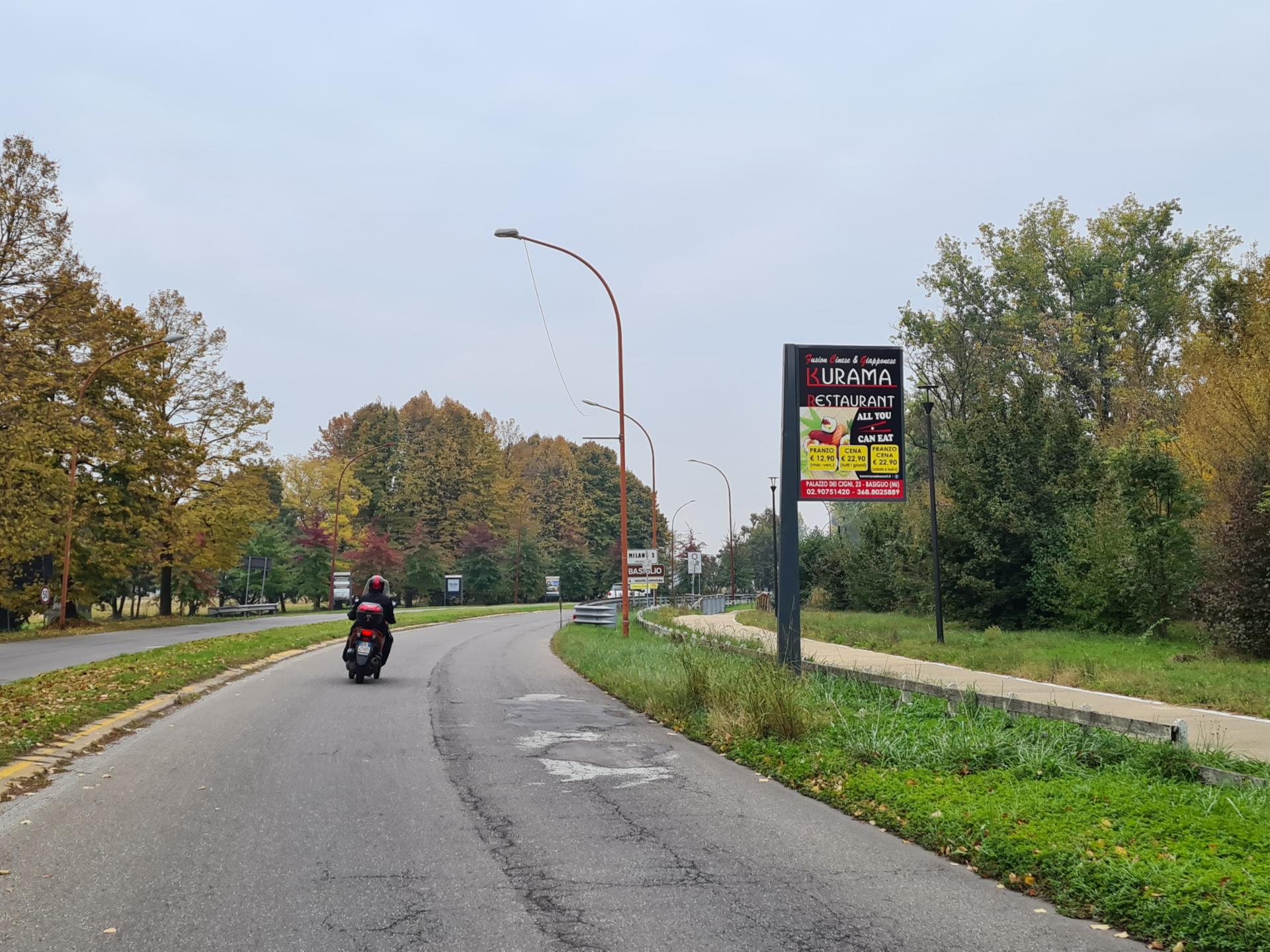 Impianto a Via Margherita Hack 60 mt prima di Via Rita Levi Montalcini dir. Milano  Pieve Emanuele