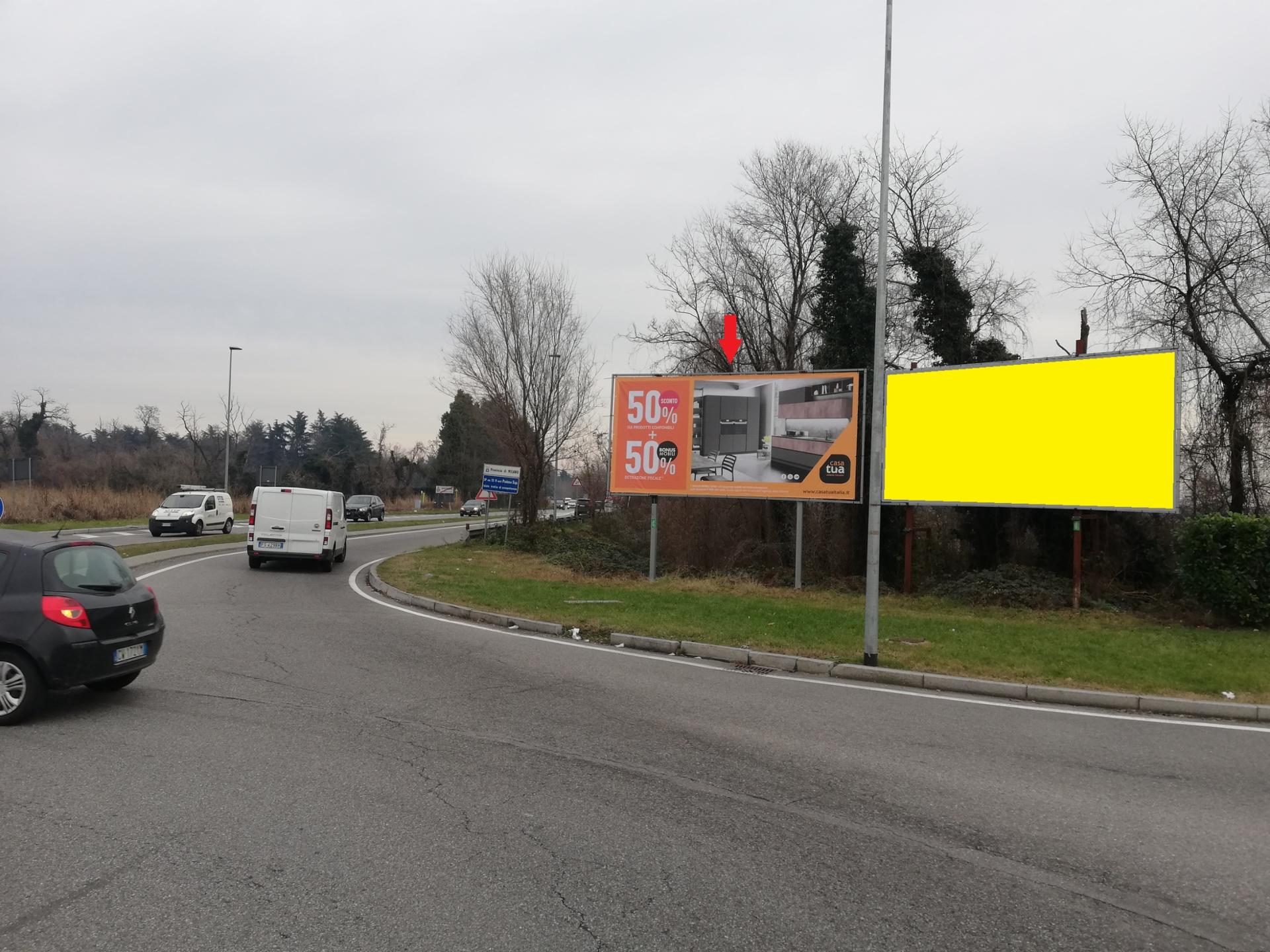 Impianto a S.P. EX. SS. 11 Rotatoria Conad di Vimodrone dir. Pioltello lato sx  Vimodrone