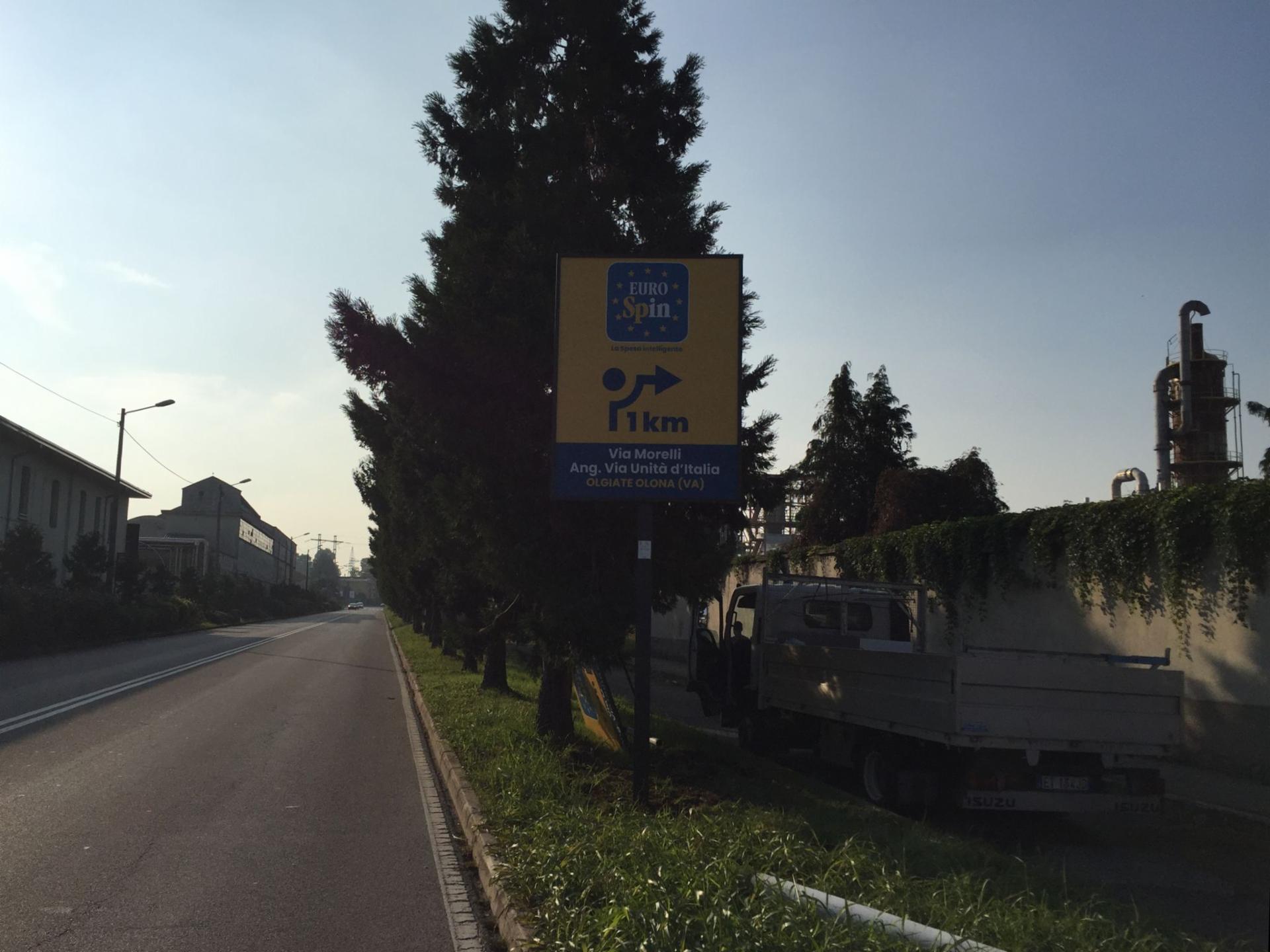 Impianto a CORSO SEMPIONE prima della rotatoria con Via Morelli dir. Busto lato dx  Castellanza