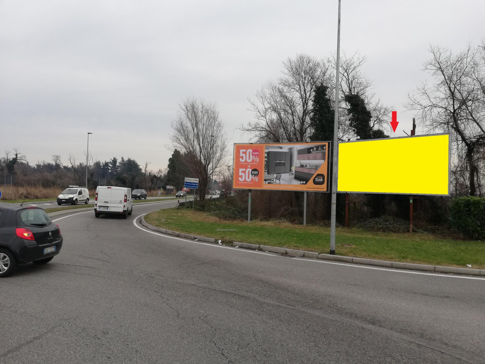 Impianto a S.P. EX. SS. 11 Rotatoria Conad di Vimodrone dir. Pioltello lato dx  Vimodrone