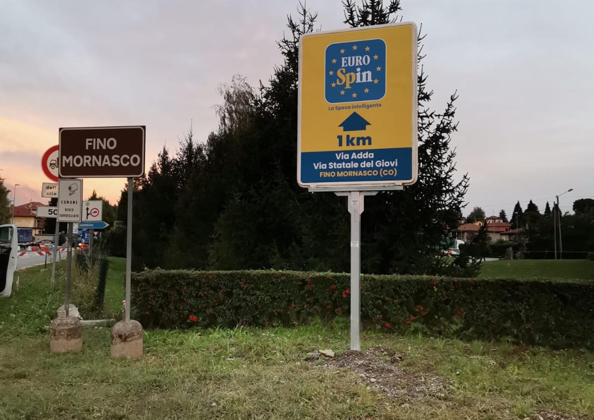 Impianto a Uscita Autostrada A9 dir. Centro  Fino Mornasco