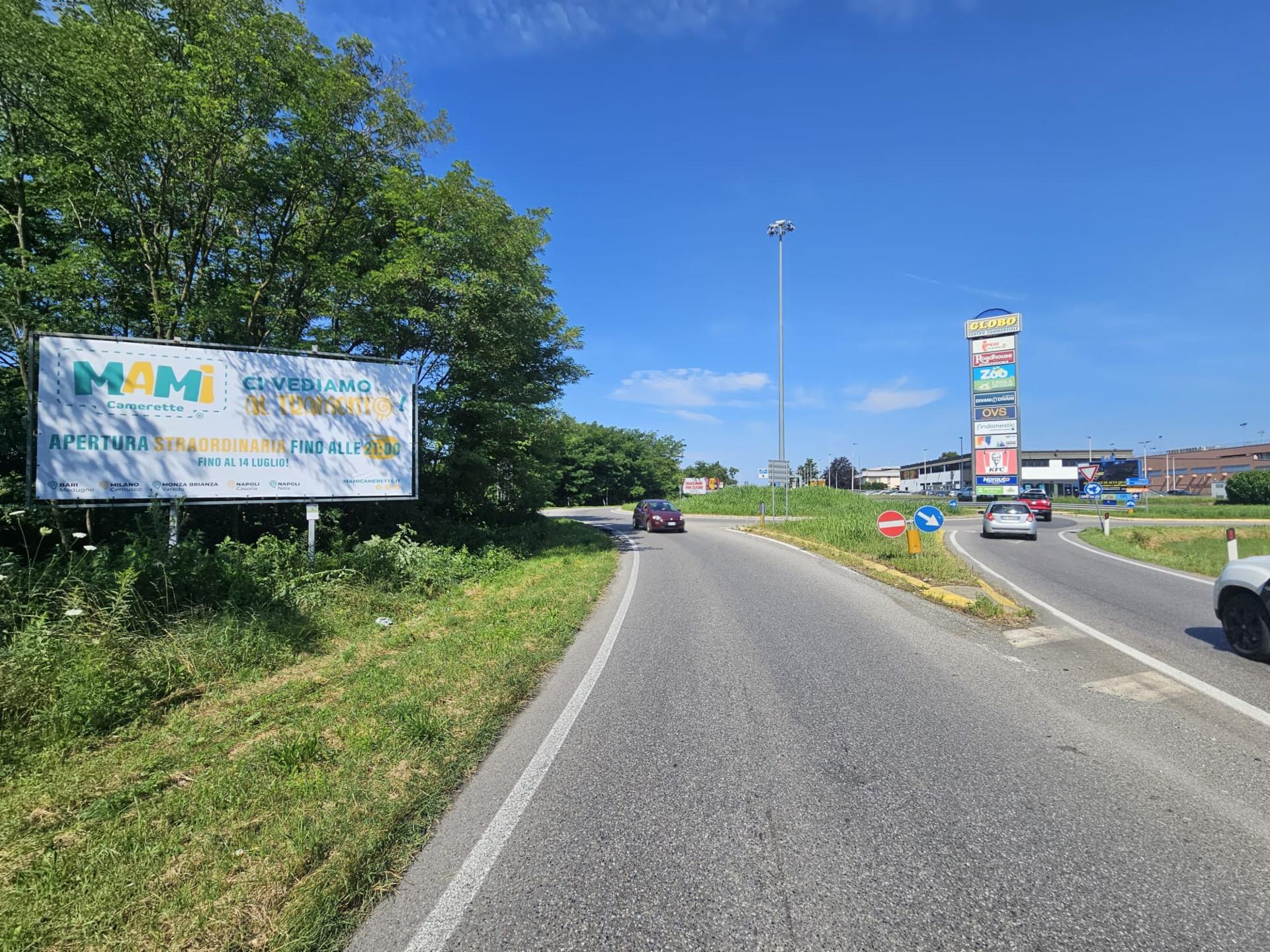 Impianto a S.P.2 25MT PRIMA DI ROTATORIA ENTR.IL GLOBO LATO SX DIR.VIMERCATE  Trezzo sull'Adda