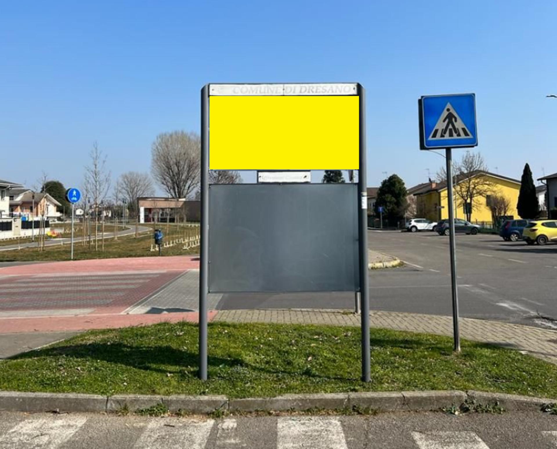 Impianto CARTELLONISTICA a Dresano, in zona Chiesa parrocchiale di San Giorgio Martire