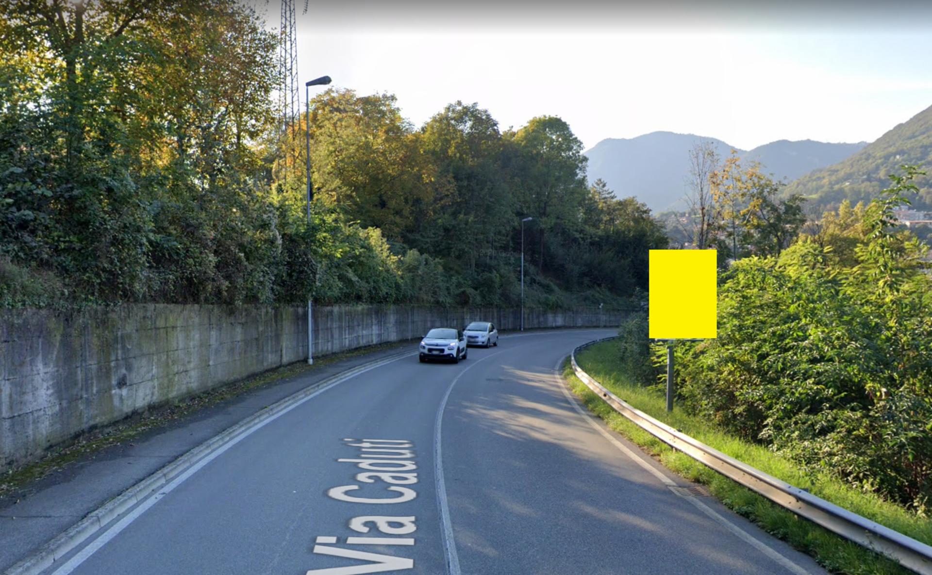 Impianto CARTELLONISTICA a Cene, in zona Ristorante Isola Zio Bruno
