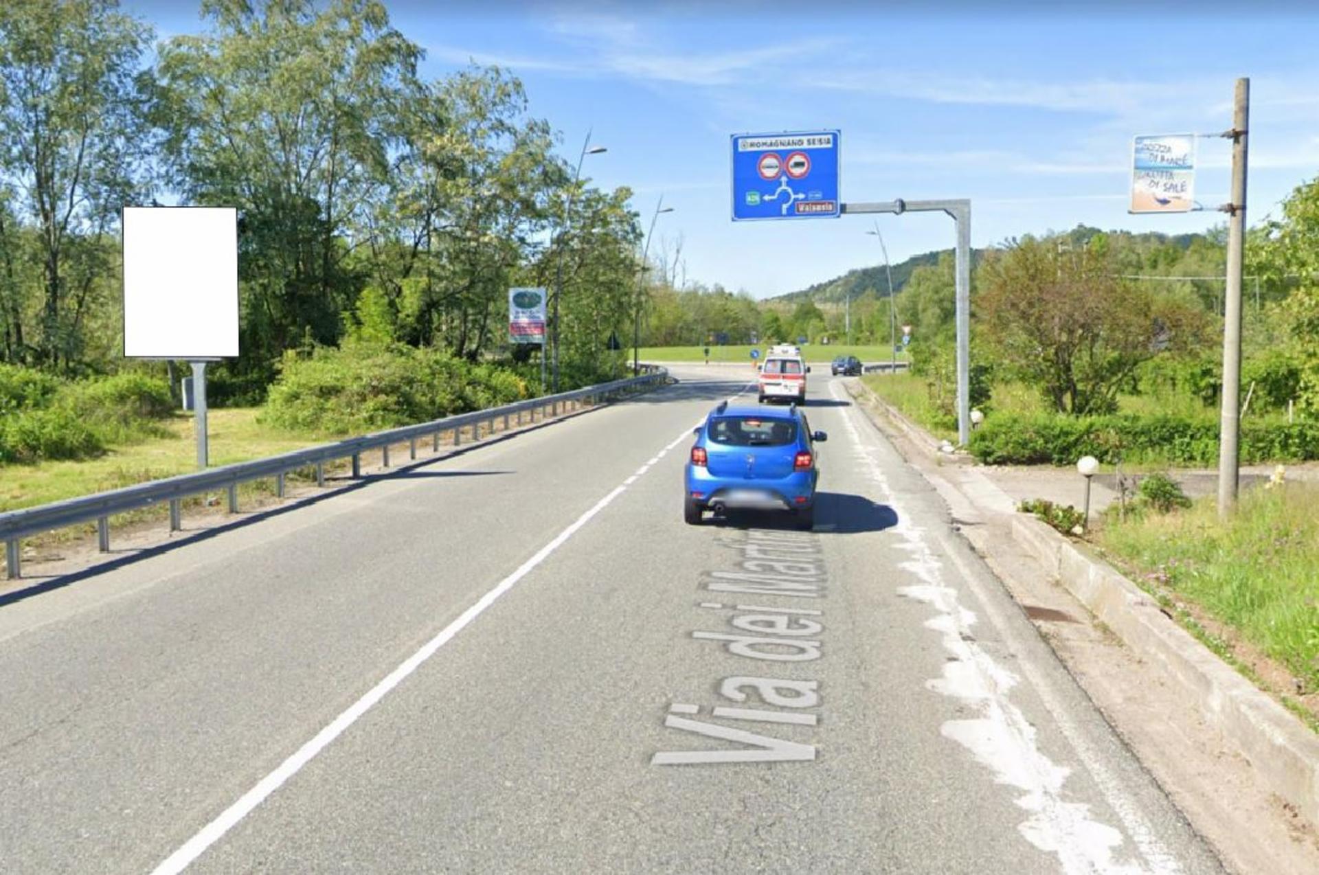 Impianto CARTELLONISTICA a Romagnano Sesia, in zona La Costiera