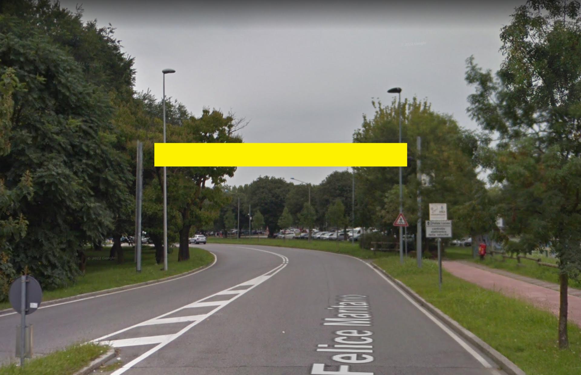 Impianto STRISCIONE a San Donato Milanese, in zona Ice Cafè