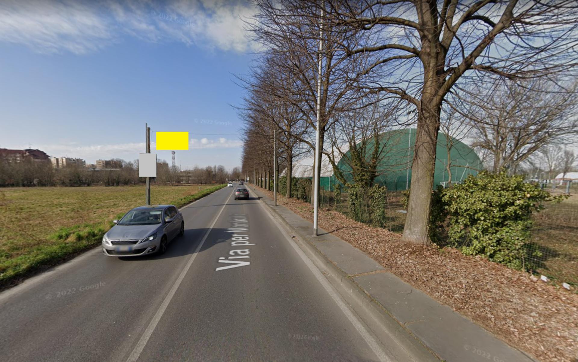 Impianto STRISCIONE a San Donato Milanese, in zona Ice Cafè