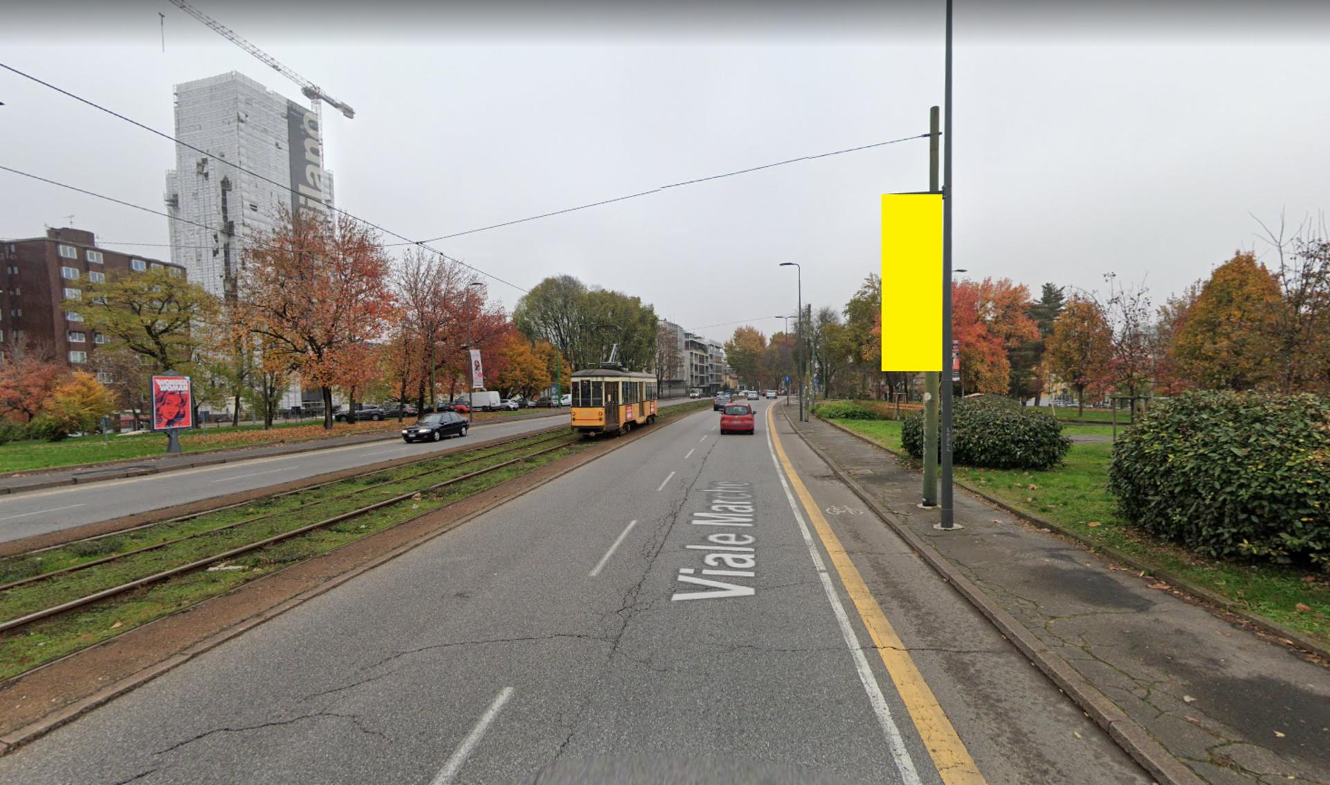 Impianto VERTICAL BANNER a Milano, in zona Abbadesse