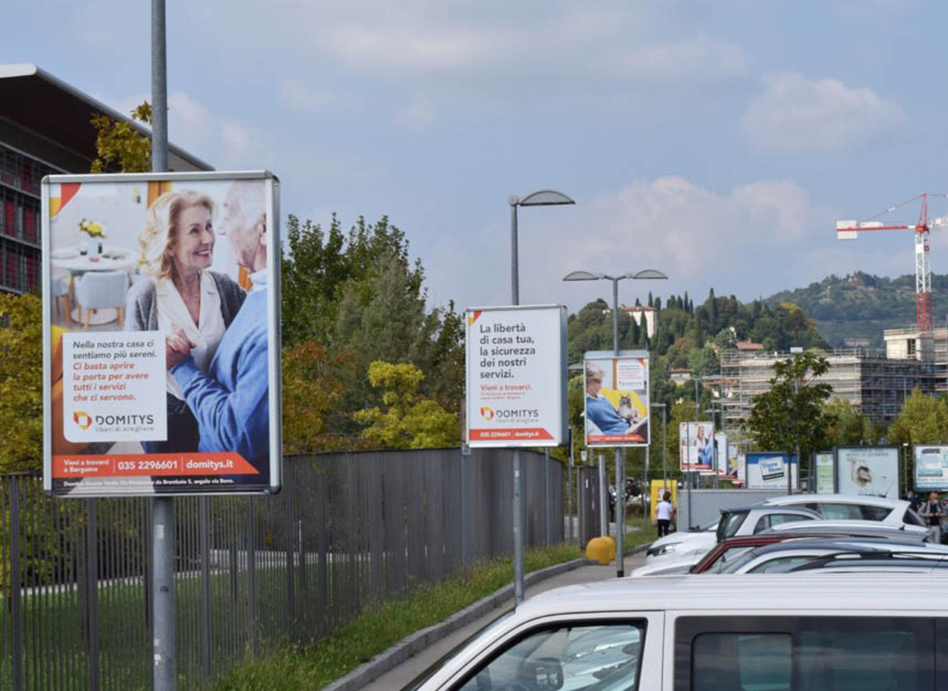 Impianto POLE MEDIA a Bergamo, in zona Parco Martin Luther King