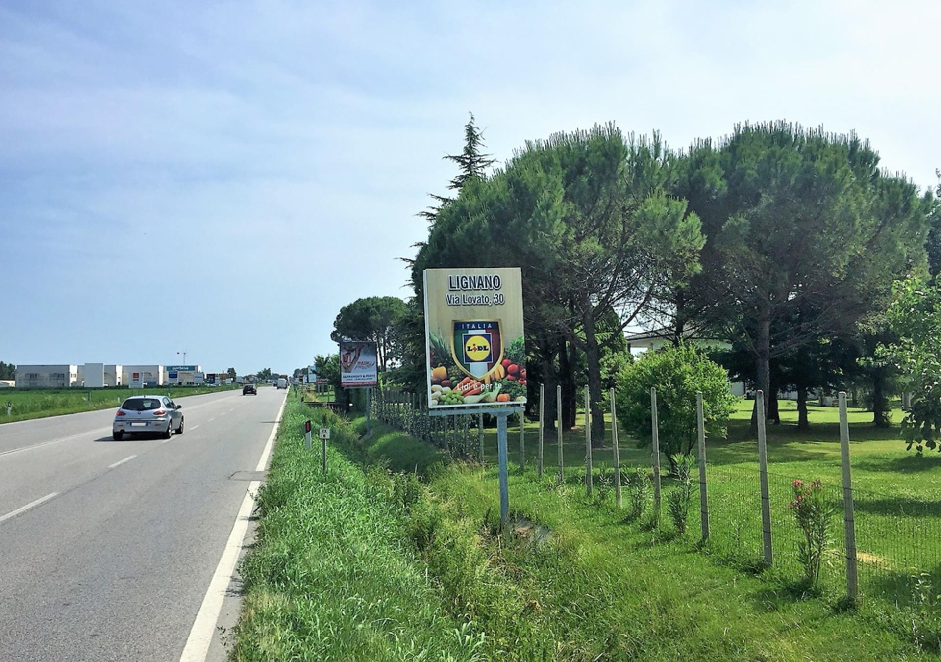 Impianto CARTELLONISTICA a Latisana, in zona Aditec