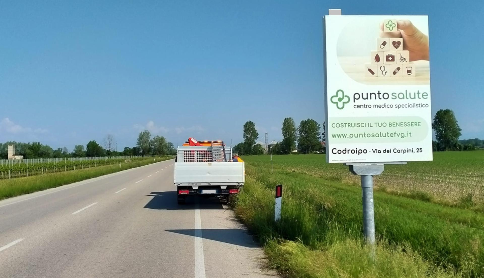 Impianto CARTELLONISTICA a Codroipo