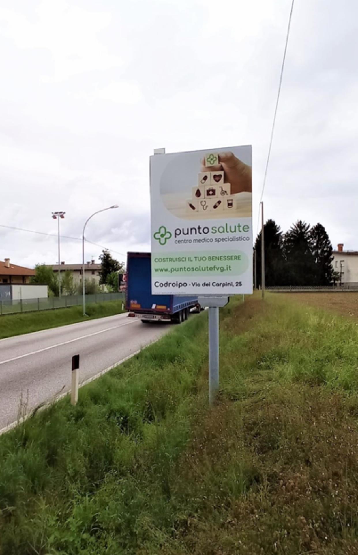 Impianto CARTELLONISTICA a San Daniele del Friuli, in zona Scuola Primaria Giulio Fontanini - Villanova