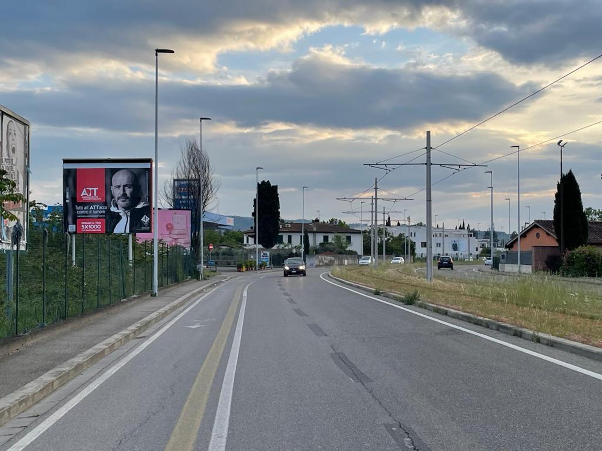 Impianto POSTER a Firenze, in zona McDonald's