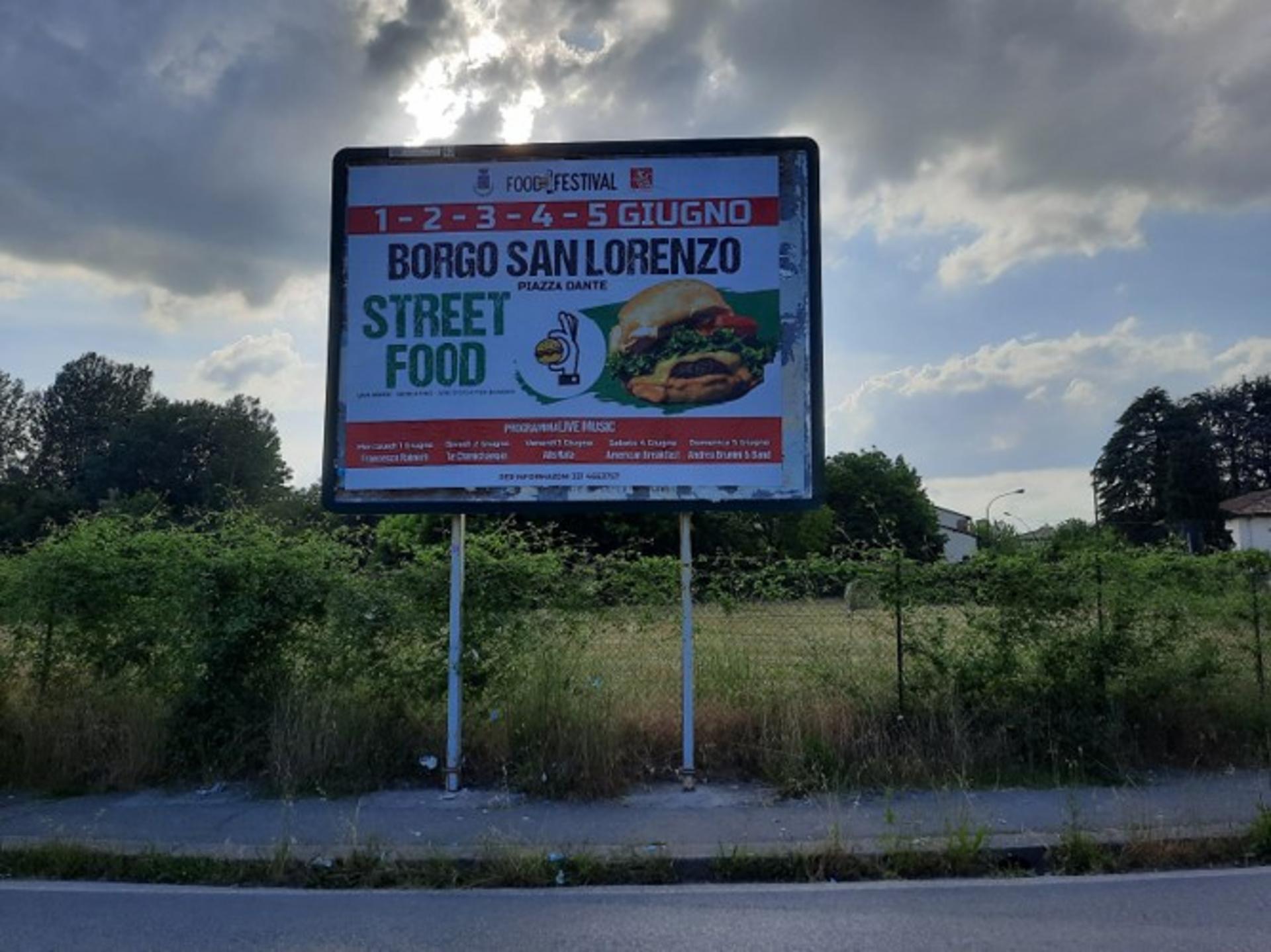 Impianto POSTER a Borgo San Lorenzo, in zona Bar pasticceria Giraldi