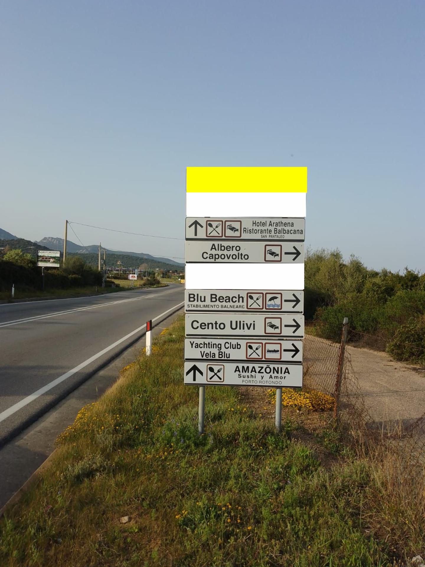 Impianto FRECCE / PREINSEGNE a Olbia, in zona Conad Leclerc
