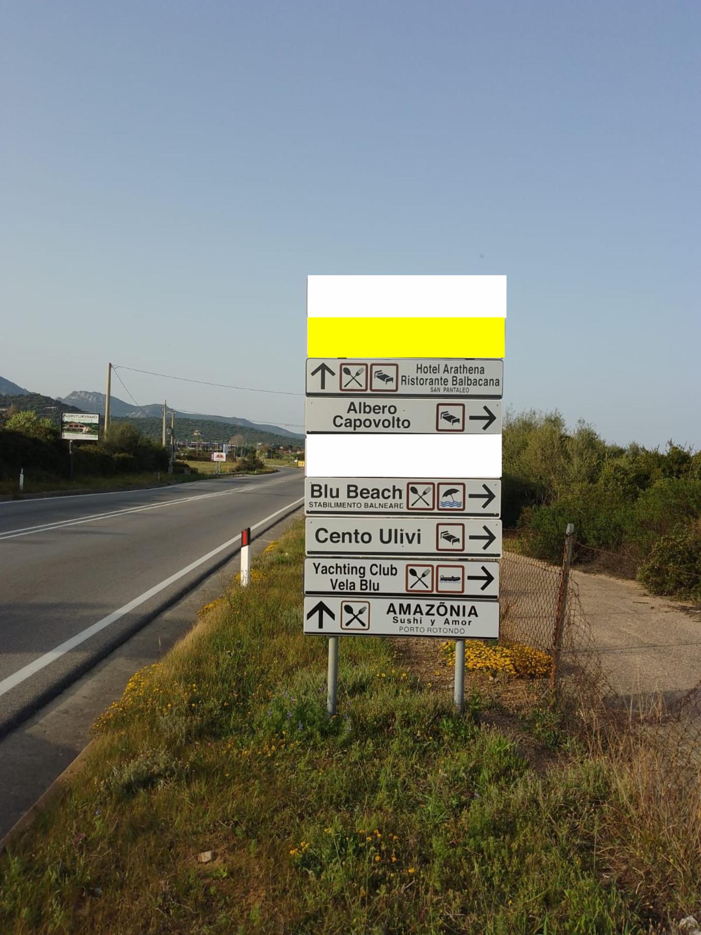 Impianto FRECCE / PREINSEGNE a Olbia, in zona Conad Leclerc