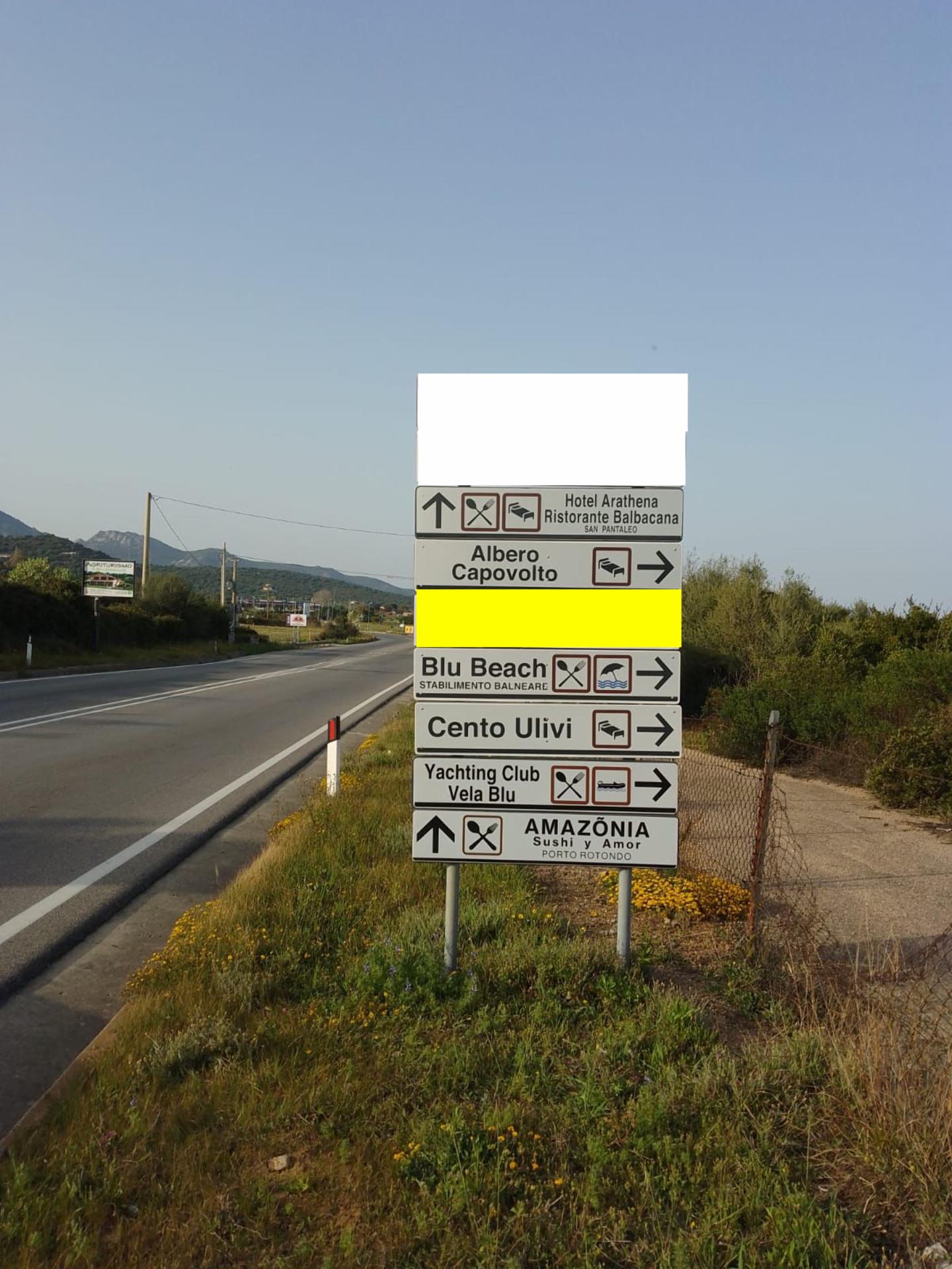 Impianto FRECCE / PREINSEGNE a Olbia, in zona Conad Leclerc