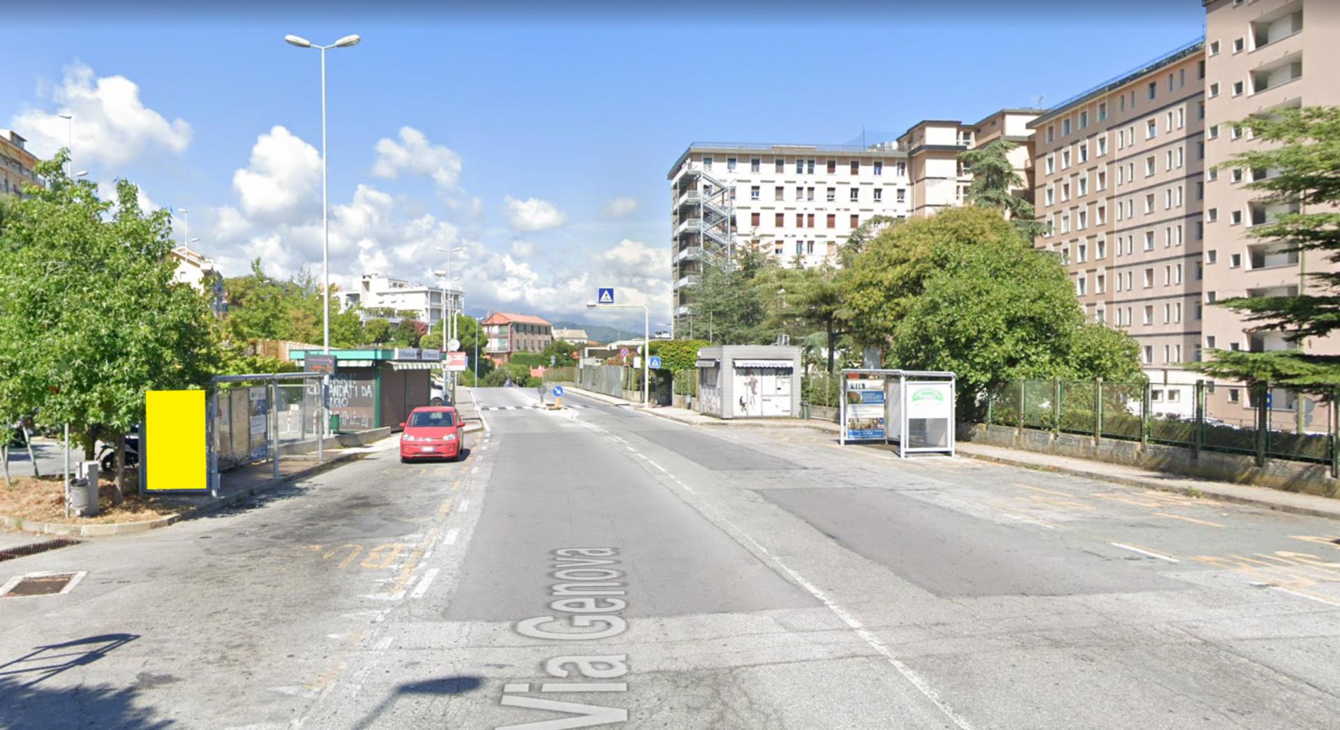 Impianto PENSILINA a Savona, in zona Bar dell'Ospedale